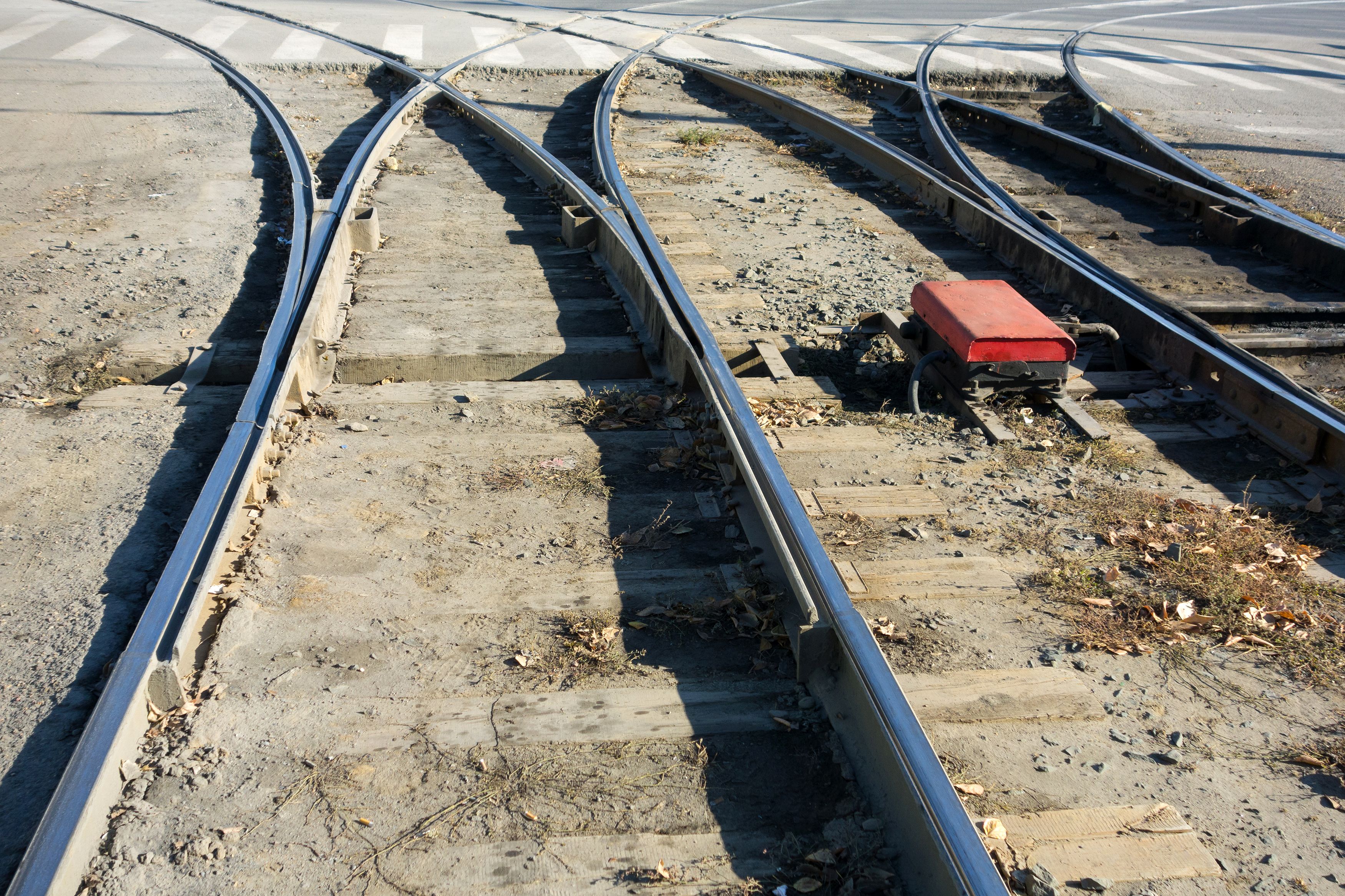 Les víes d'un tramvia