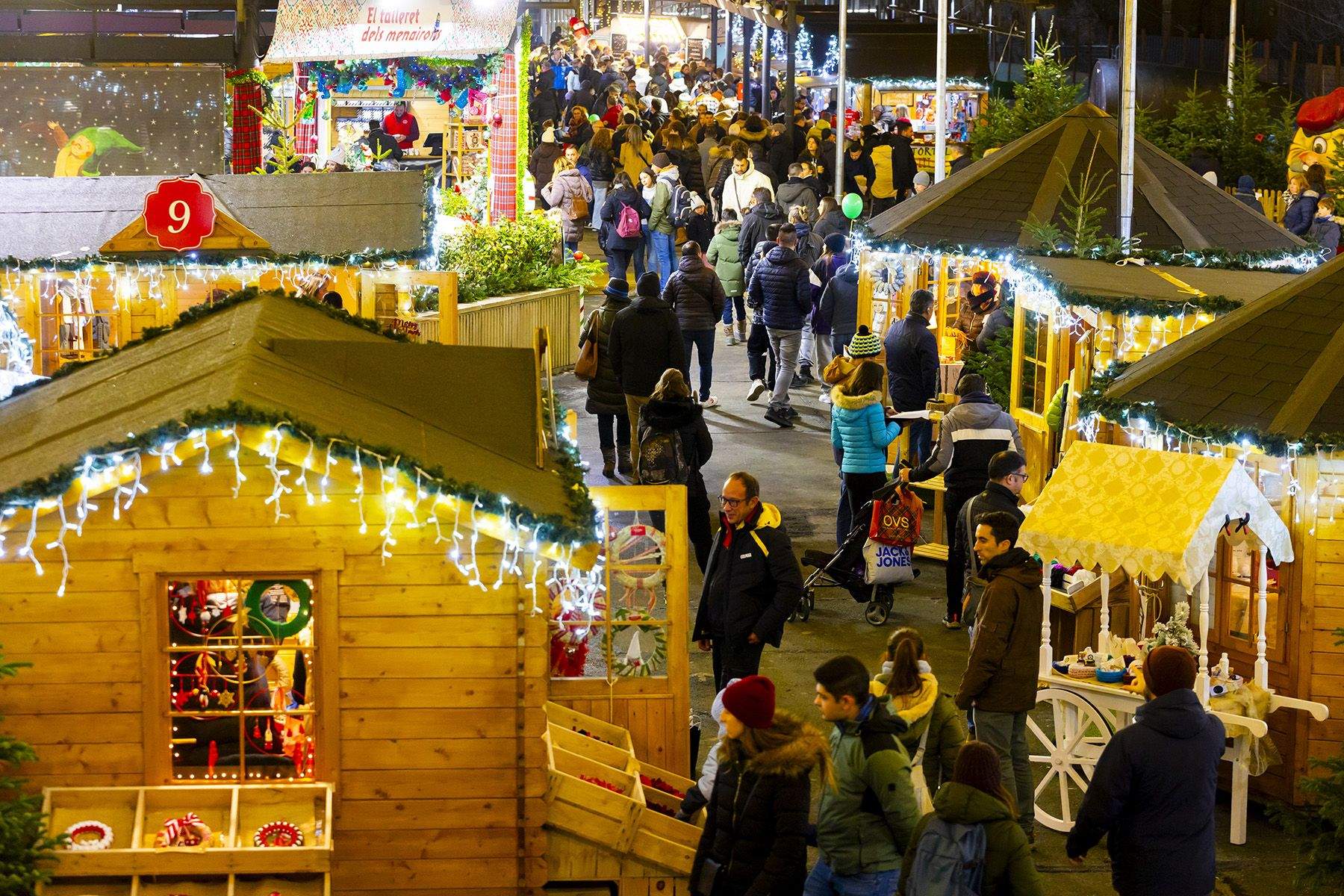 Visitants al Poblet de Nadal el mes de desembre passat.