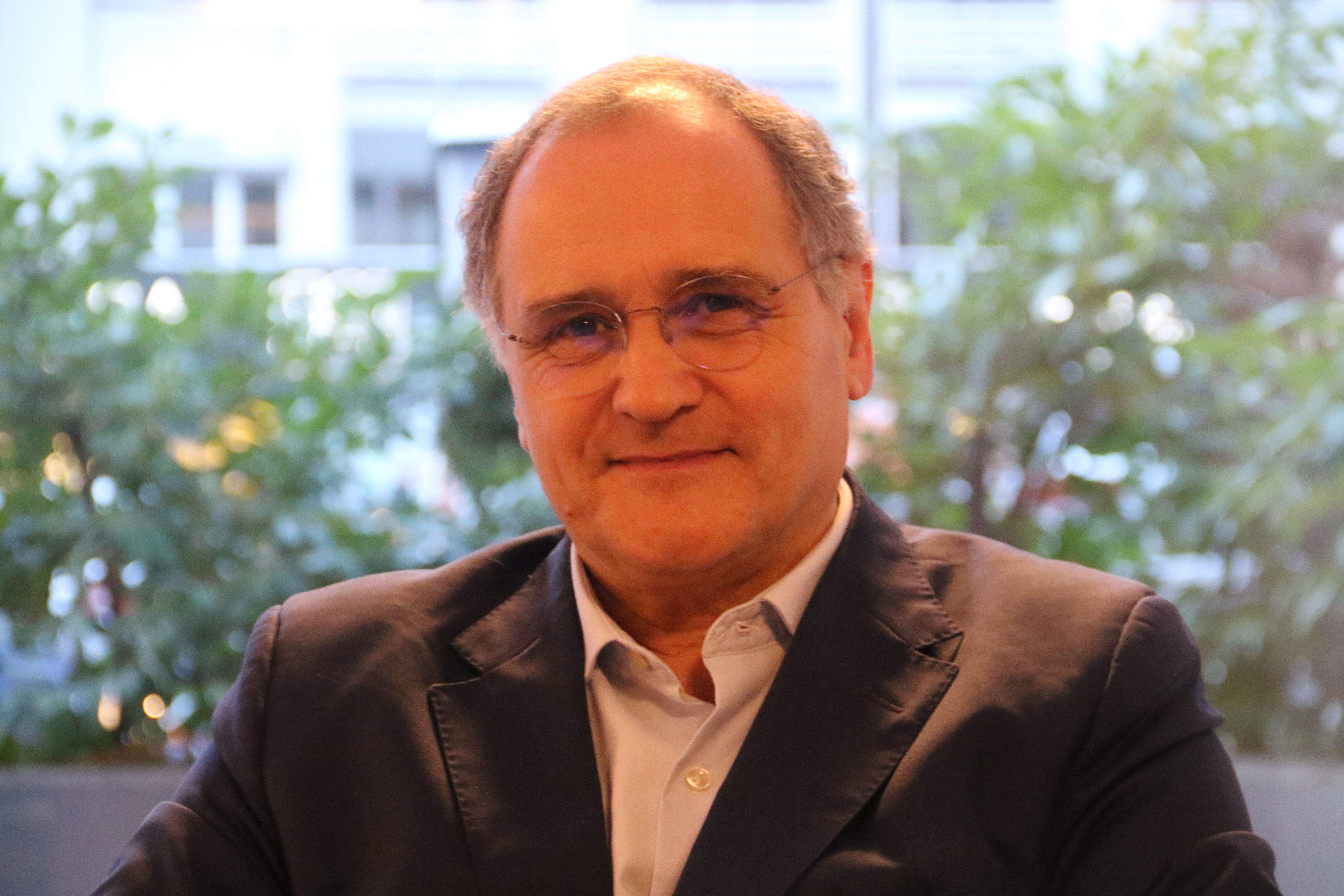 Paulo Pisco en el marc de l'entrevista. Paulo Pisco en el marc de l'entrevista.