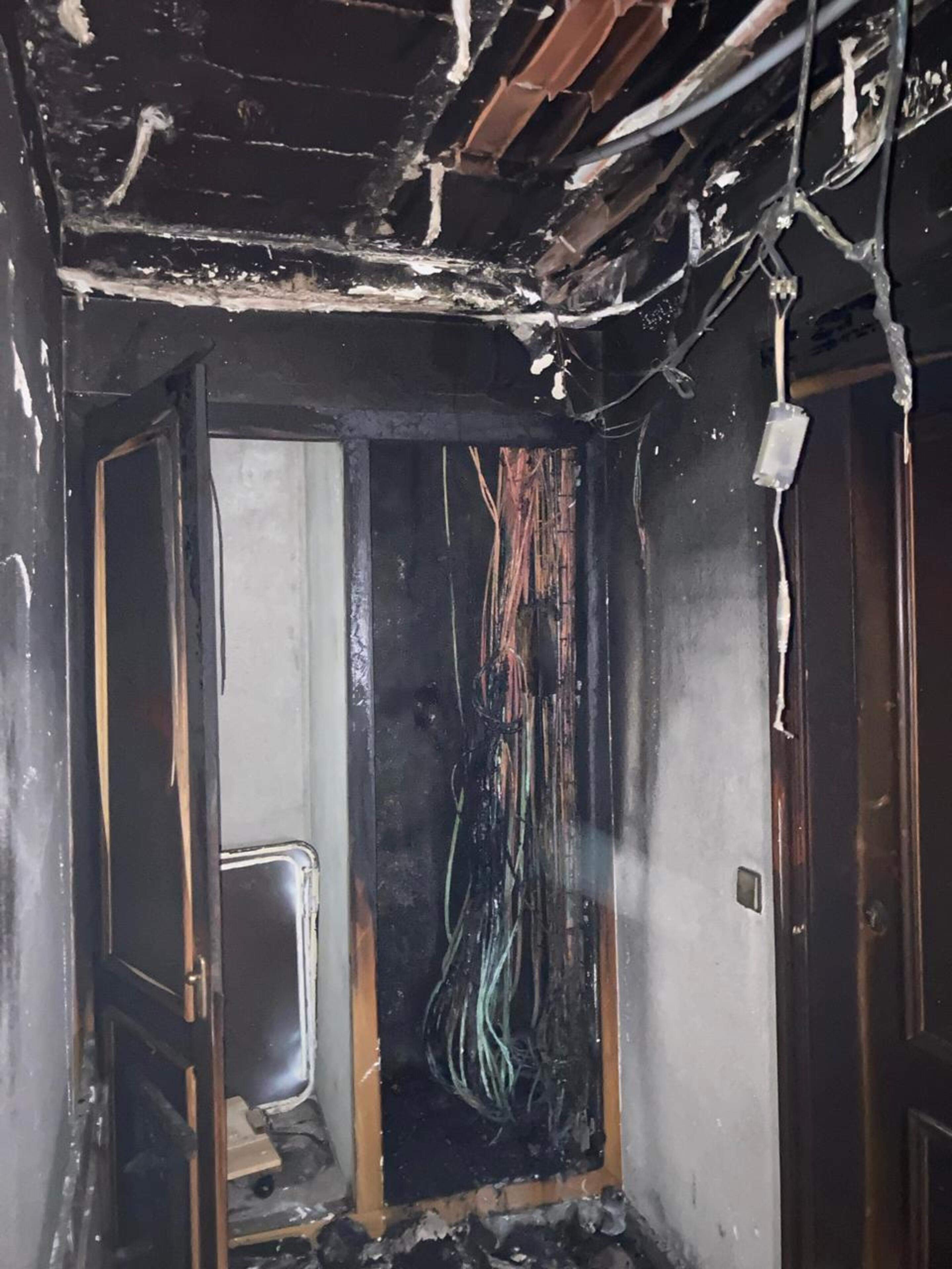 Una imatge de l'espai on hi ha hagut l'incendi.