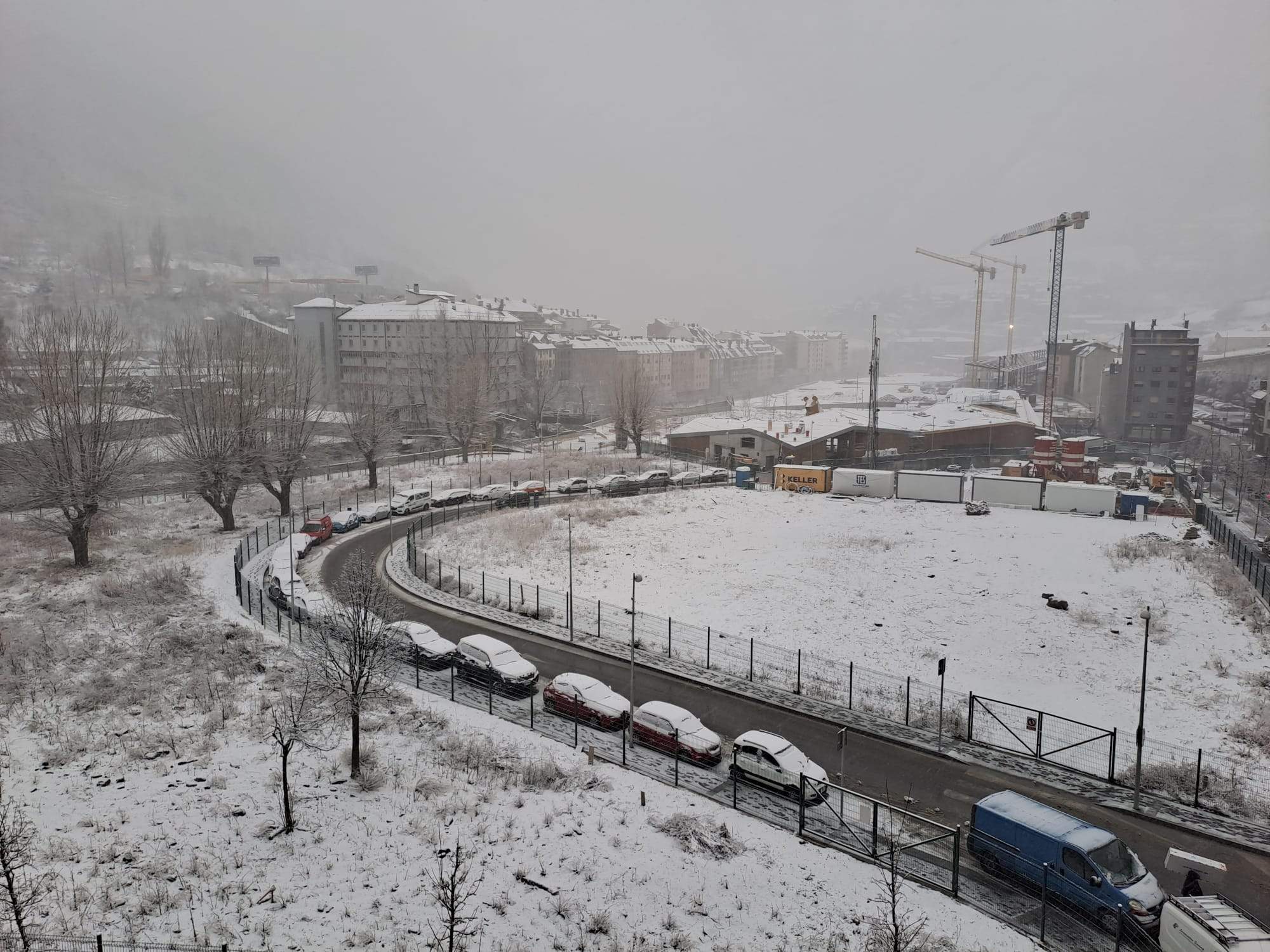 Una imatge d'aquest matí a Encamp.