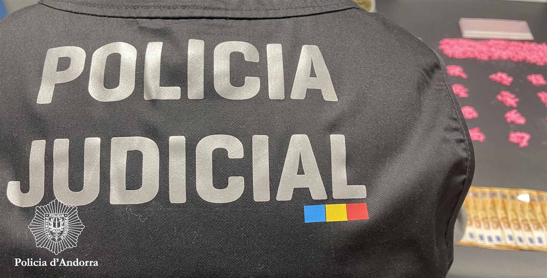 Un agent de la policia judicial en una operació anterior.