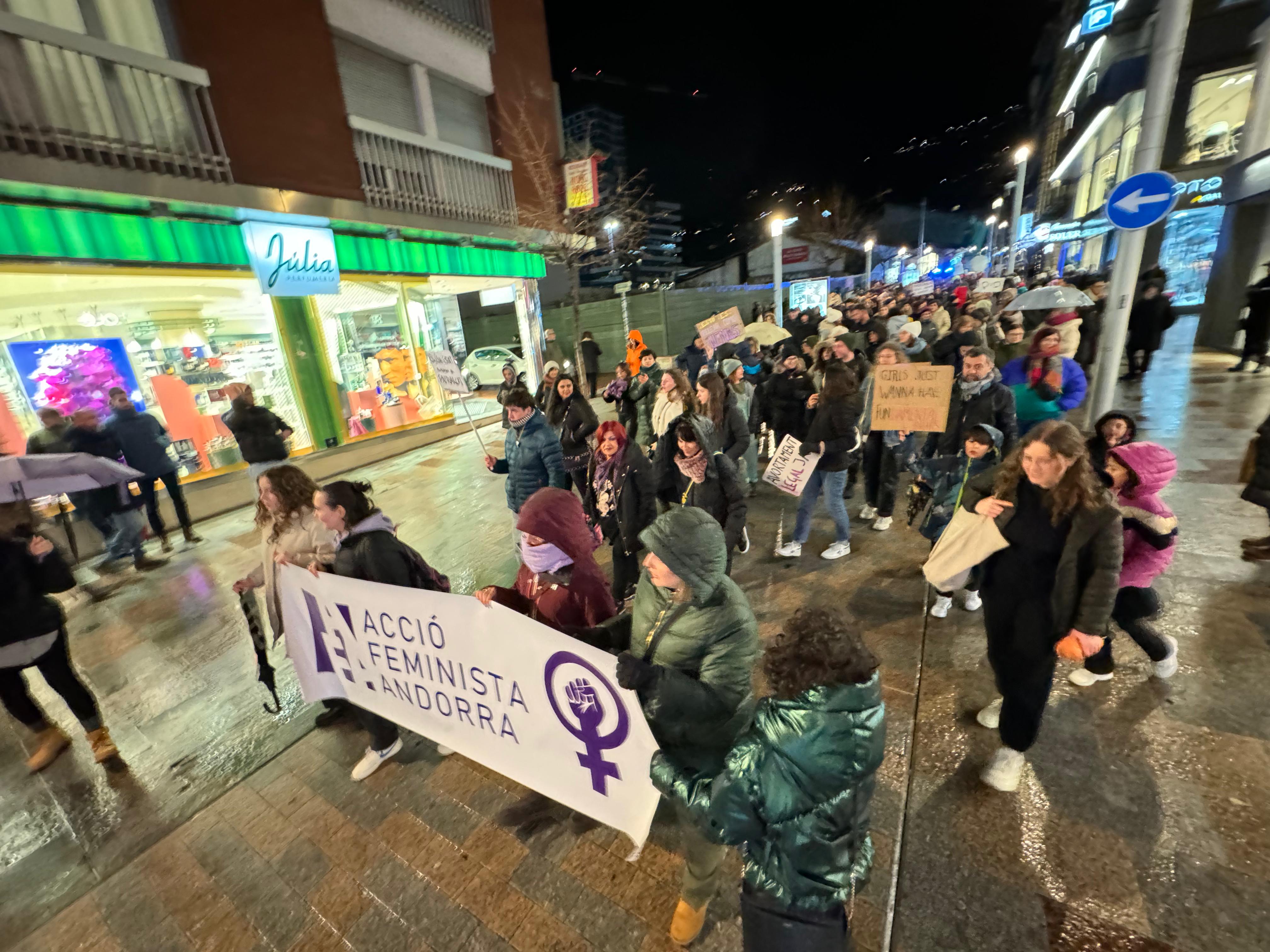 Participants a la manifestació