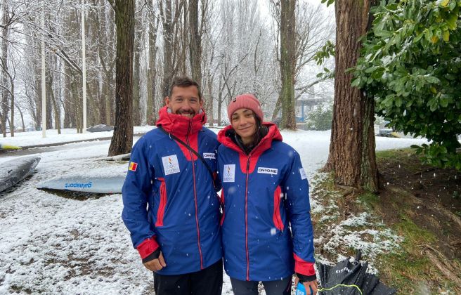 Mònica Dòria i el seu entrenador Cristian Tobio. Mònica Dòria i el seu entrenador Cristian Tobio.