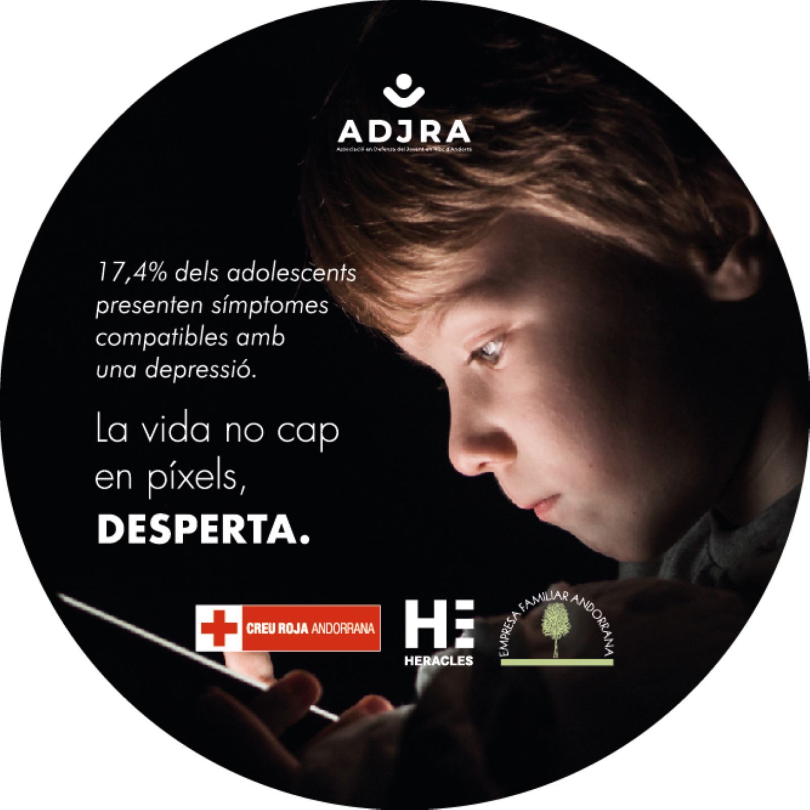 Aquest serà un dels tres cartells de la campanya que ha dut a terme l'ADJRA. 