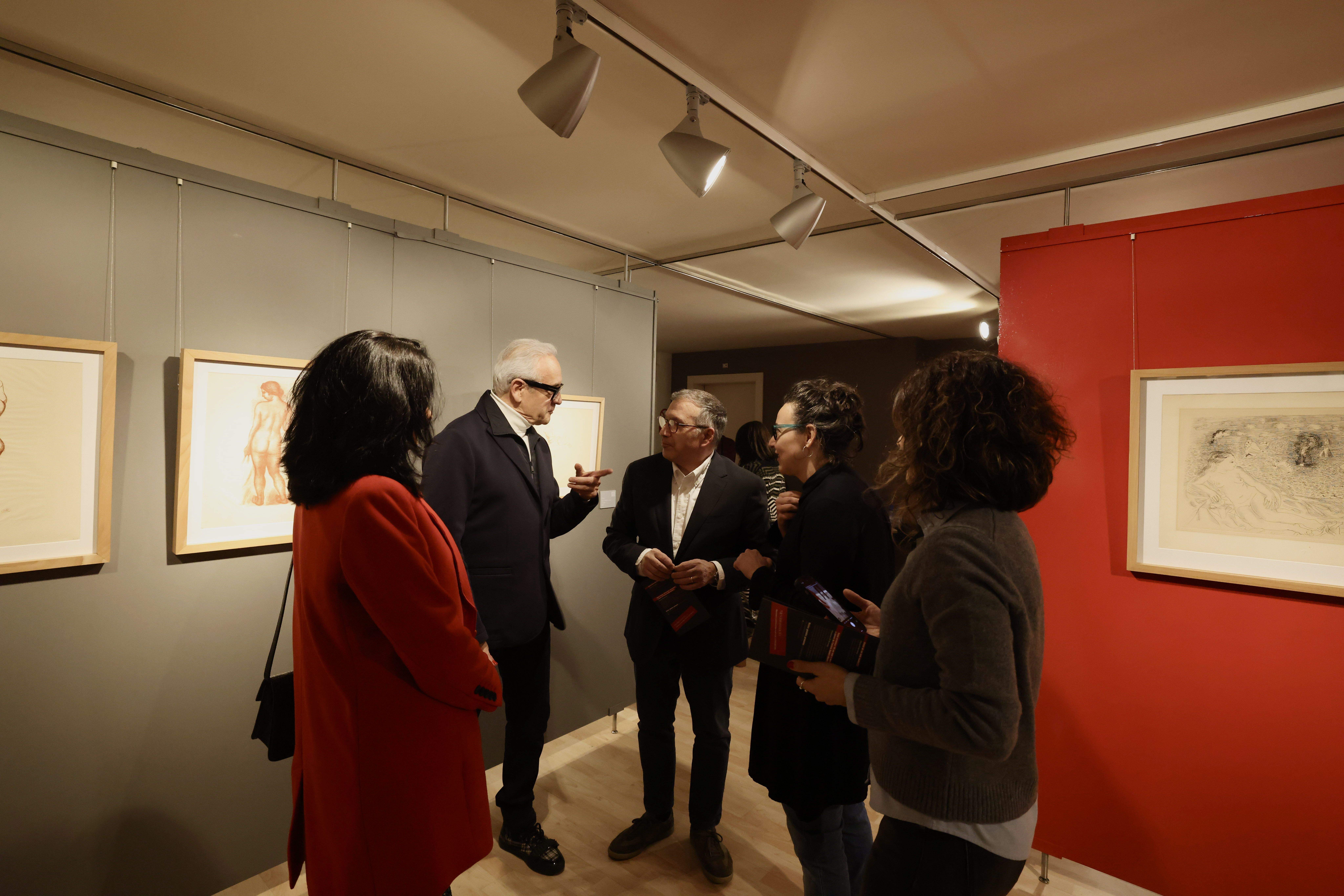 Un instant de la presentació de la nova exposició. Un instant de la presentació de la nova exposició.