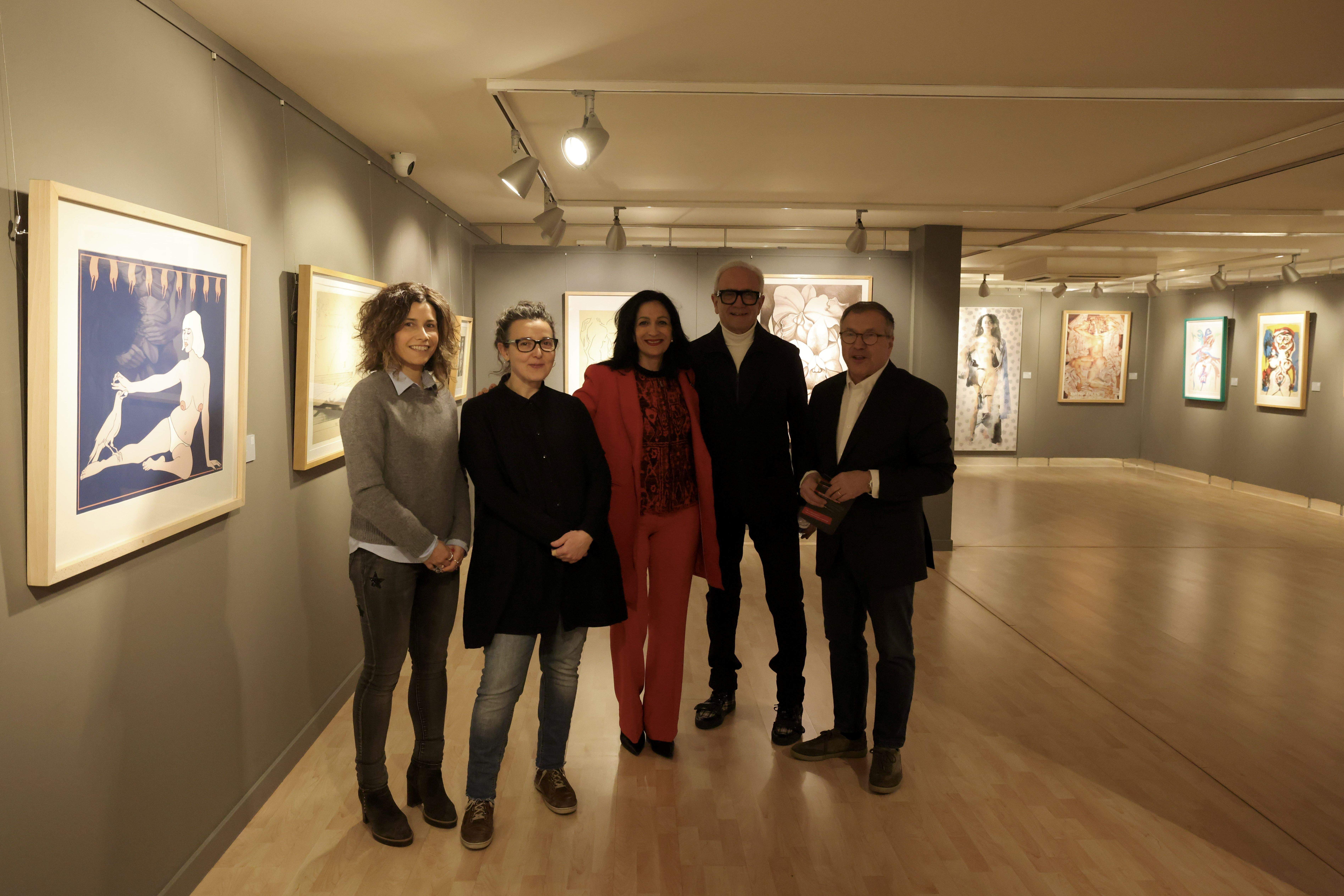 Un instant de la presentació de la nova exposició. Un instant de la presentació de la nova exposició.