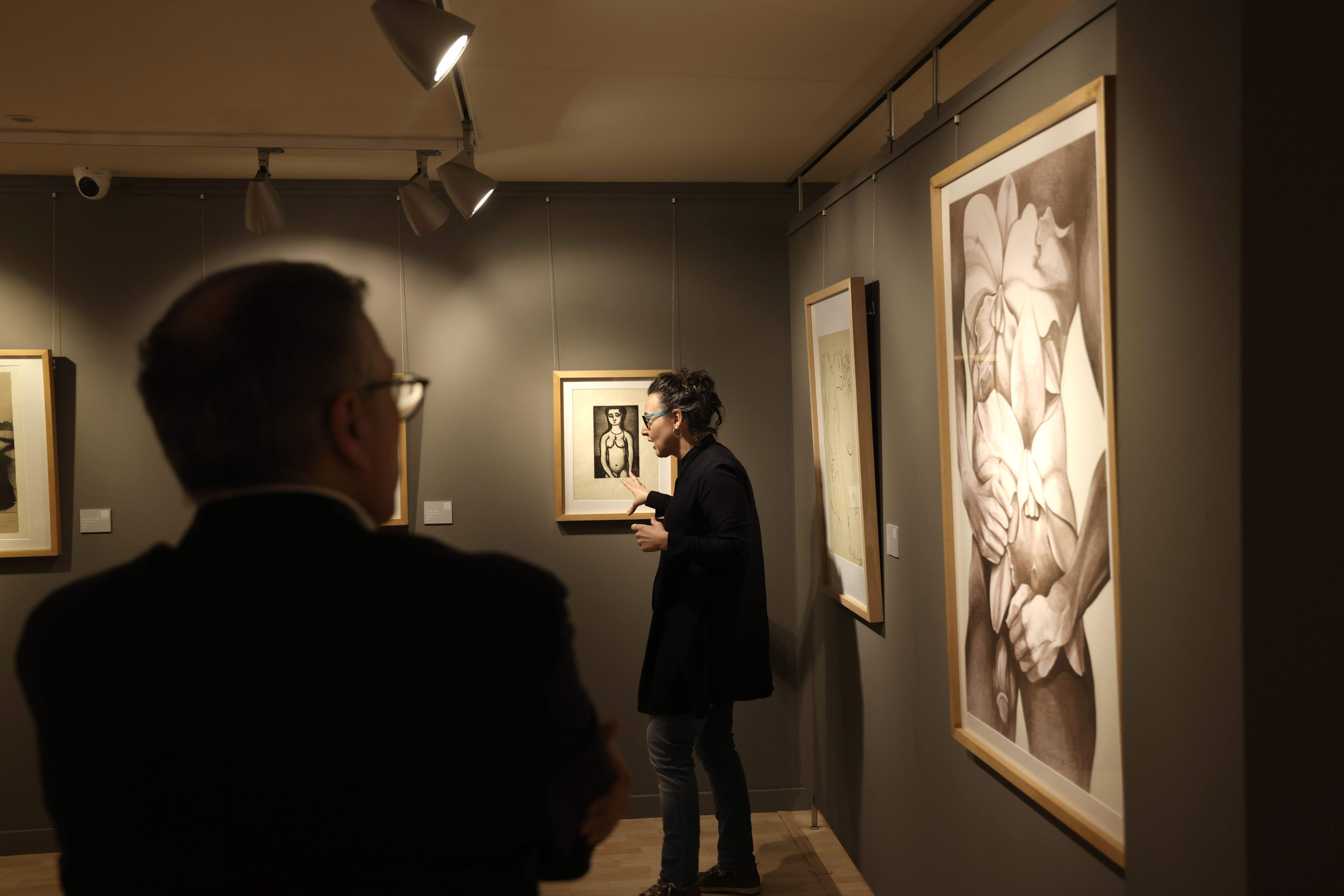 Algunes de les obres exposades. Algunes de les obres exposades.