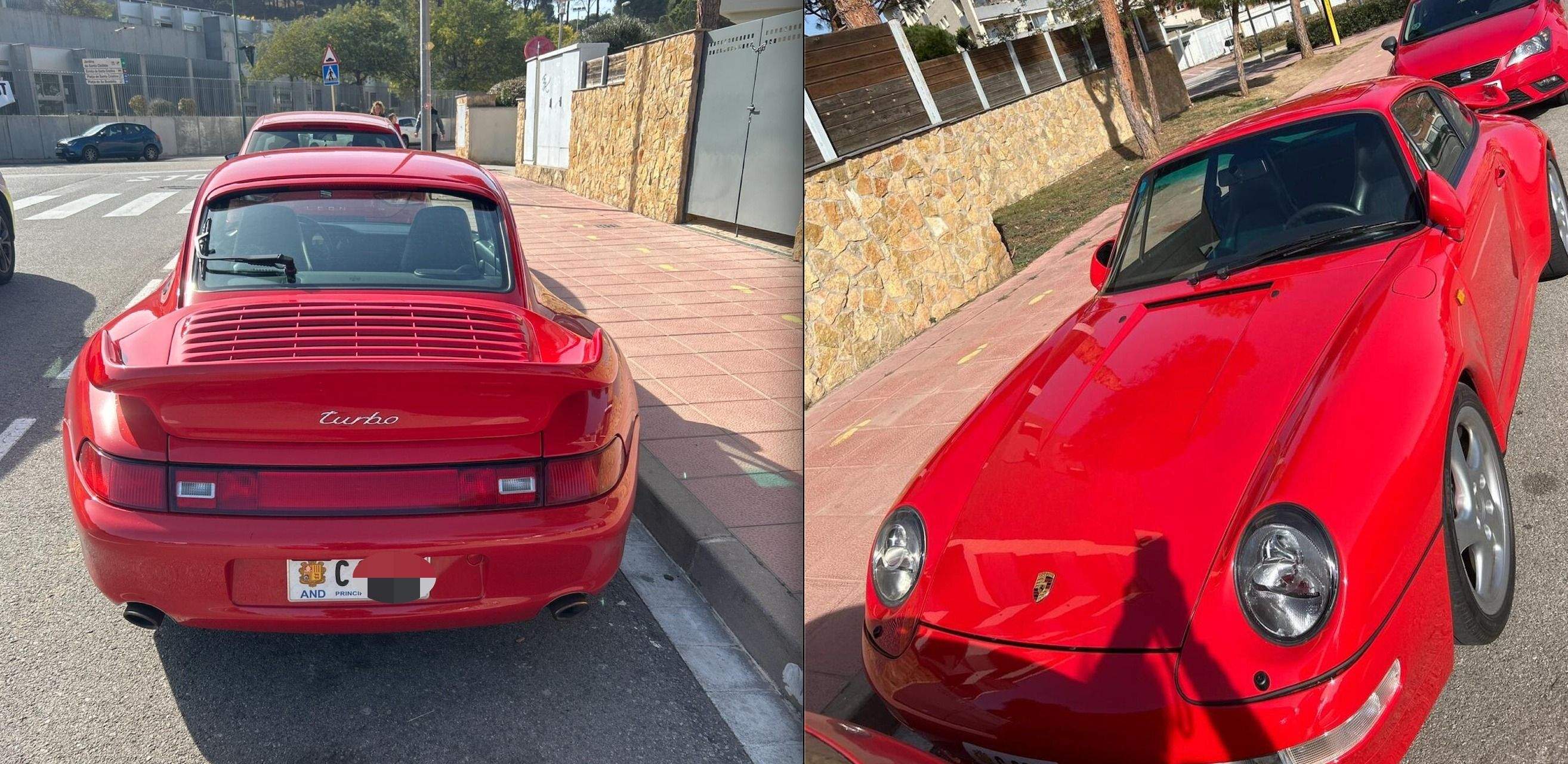 Imatges del Porsche 'desaparegut'.