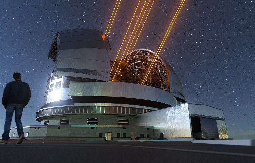 L'ELT en funcionament un cop estigui acabat - Crèdit: ESO