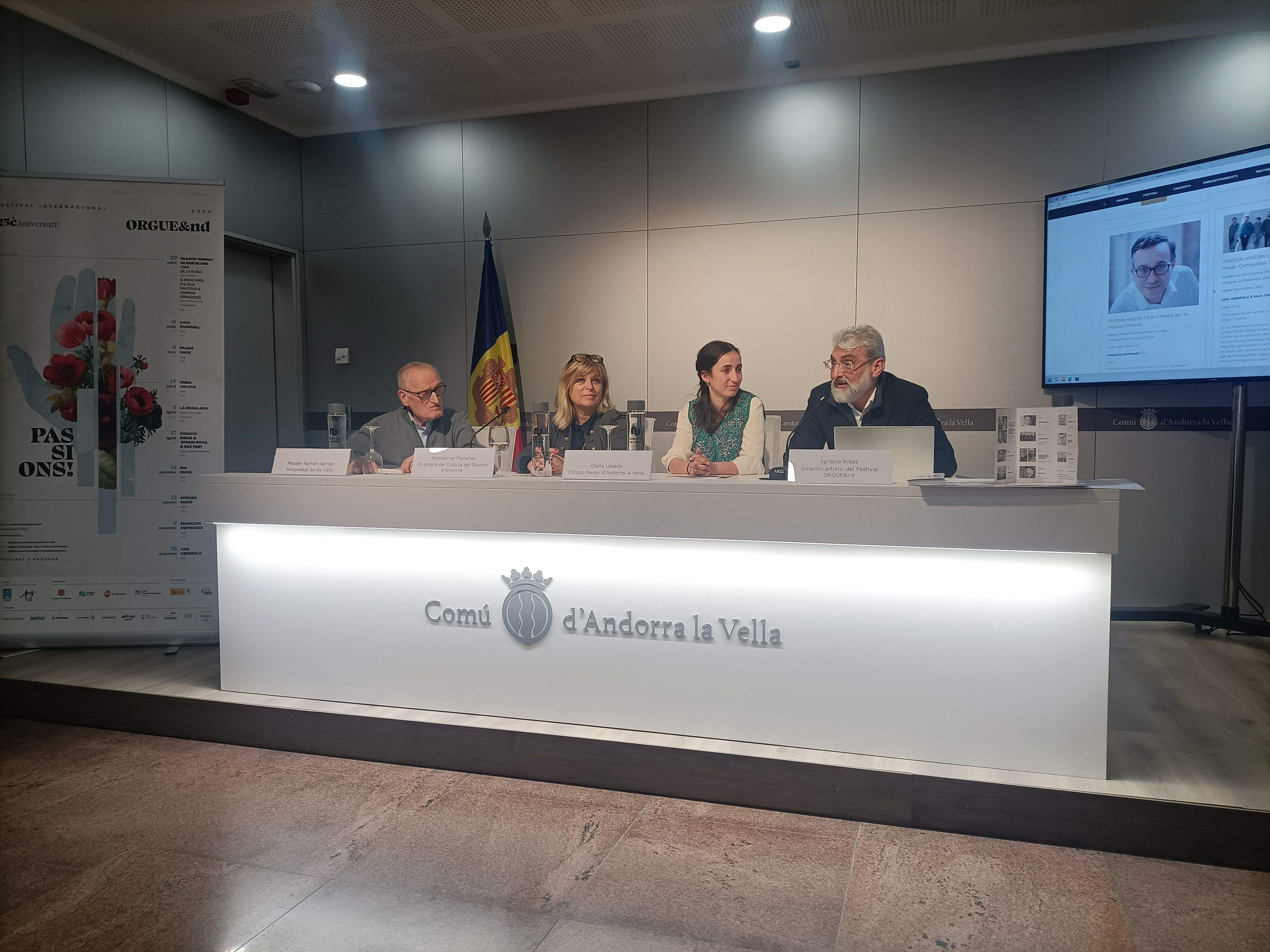Un moment de la presentació del 25è Festival Internacional Orgue&nd.
