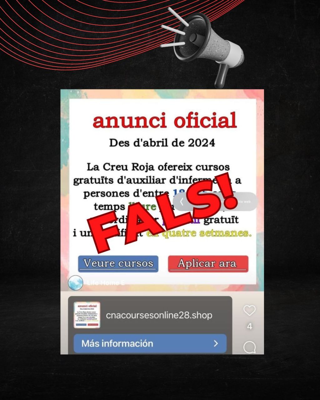 Intent de phishing a la Creu Roja.