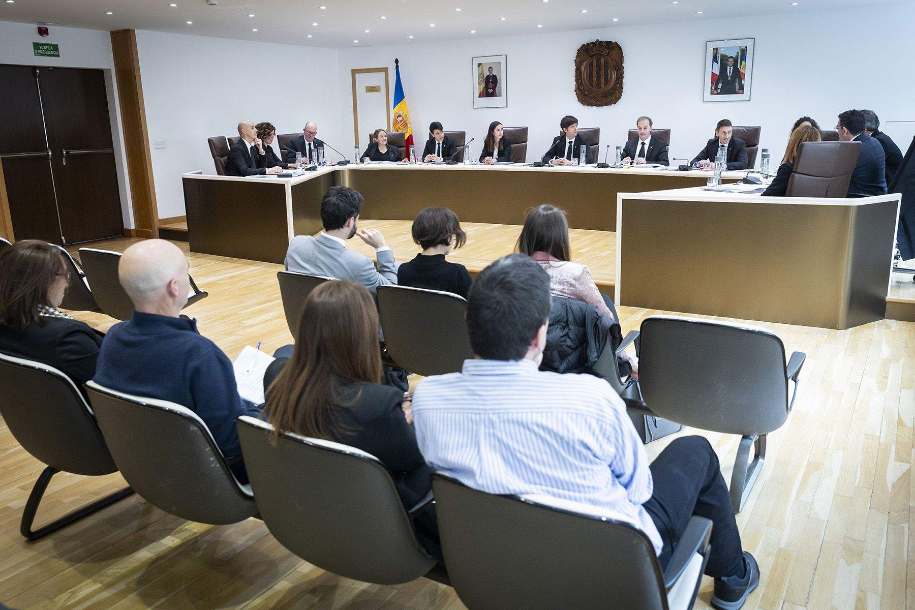 Un instant de la sessió de consell de comú.