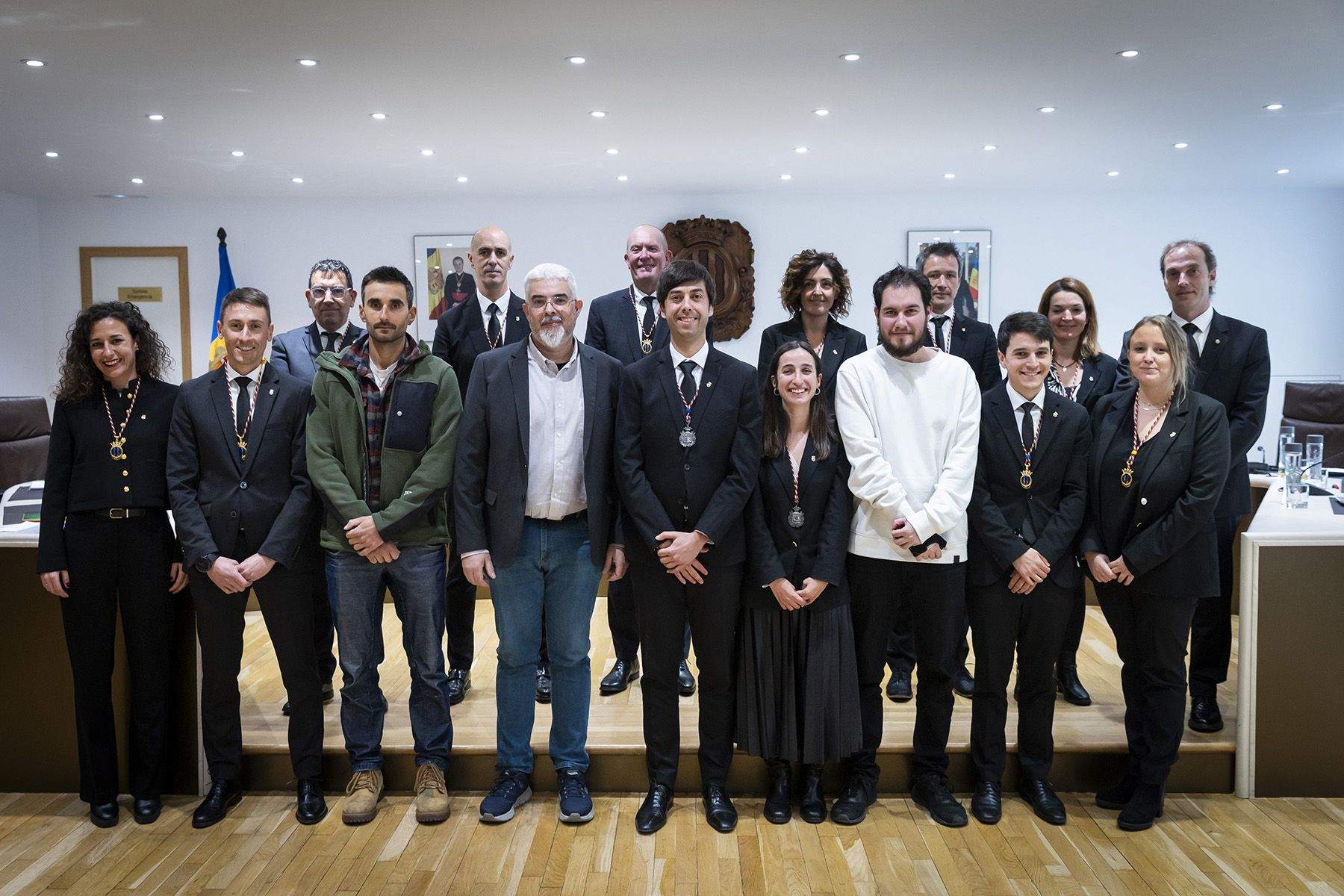 Foto de família amb els nous deseners. // Comú d'Andorra la Vella / Tony Lara Foto de família amb els nous deseners. // Comú d'Andorra la Vella / Tony Lara