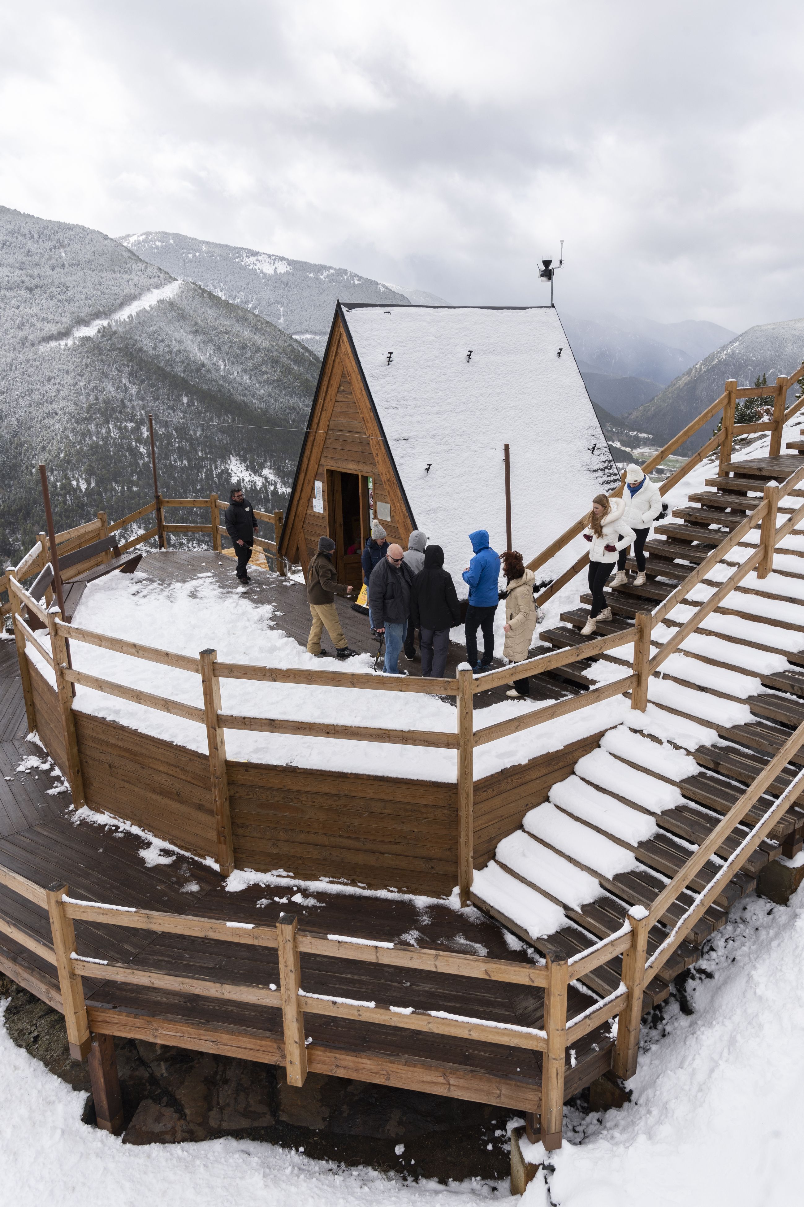 La caseta on es reben els visitants. La caseta on es reben els visitants.