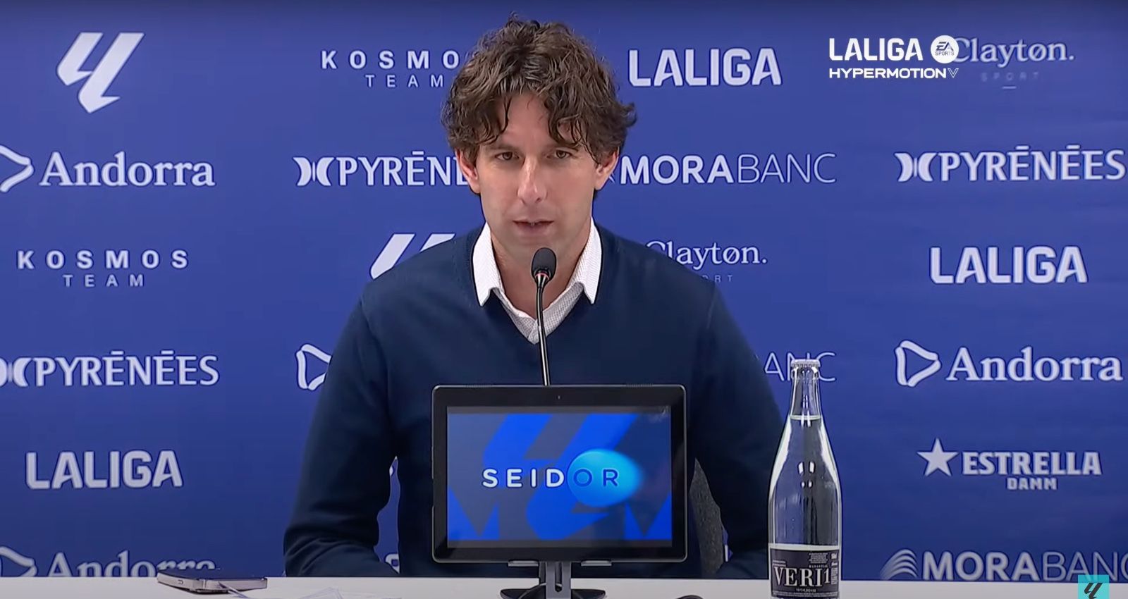 Jaume Nogués ha estat qui ha atès als mitjans a la roda de premsa. 