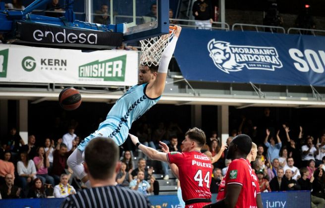 El croat Maric (18+10), un dels jugadors més dominants del partit. El croat Maric (18+10), un dels jugadors més dominants del partit.