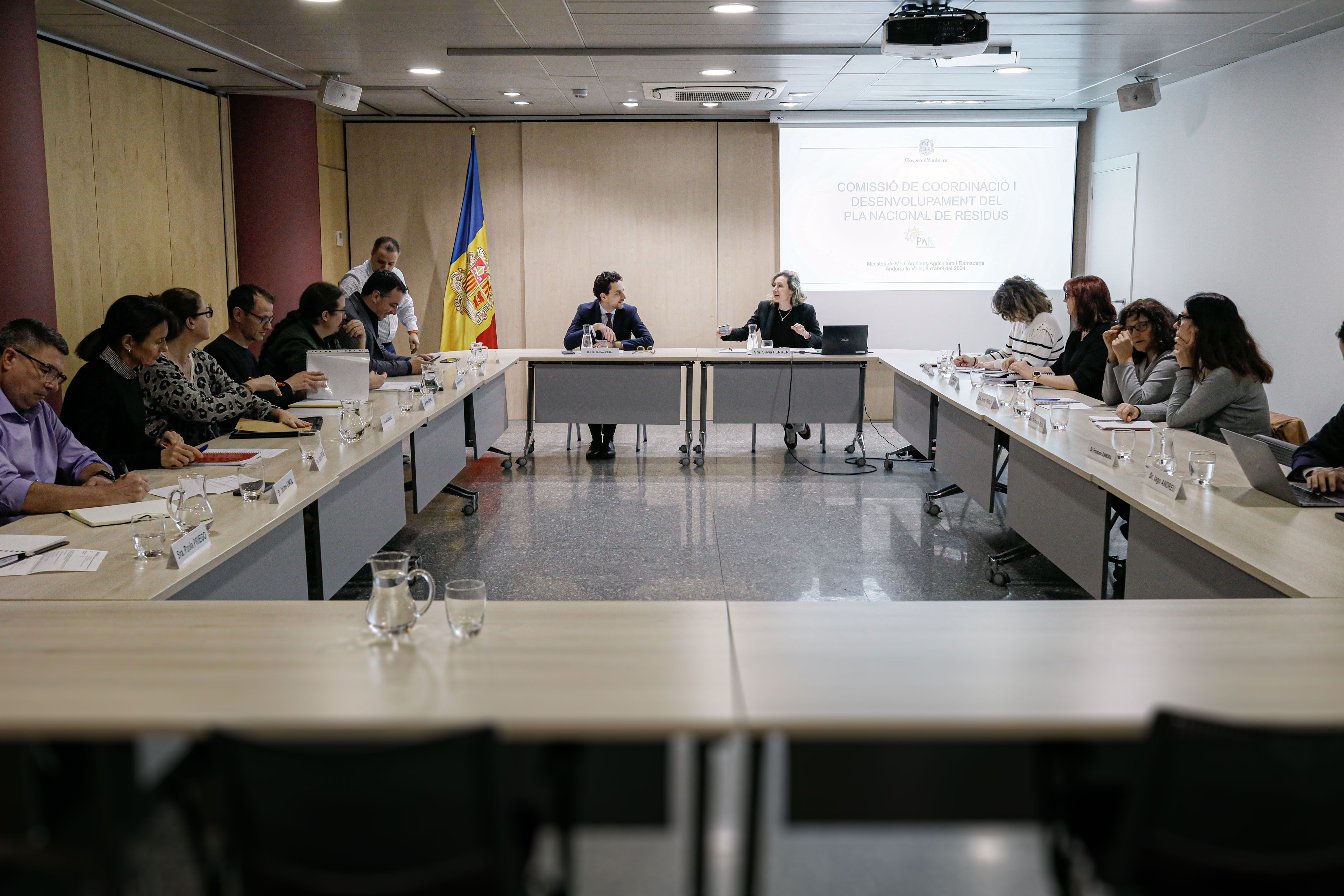 Un instant de la comissió de coordinació i desenvolupament del Pla Nacional de Residus.