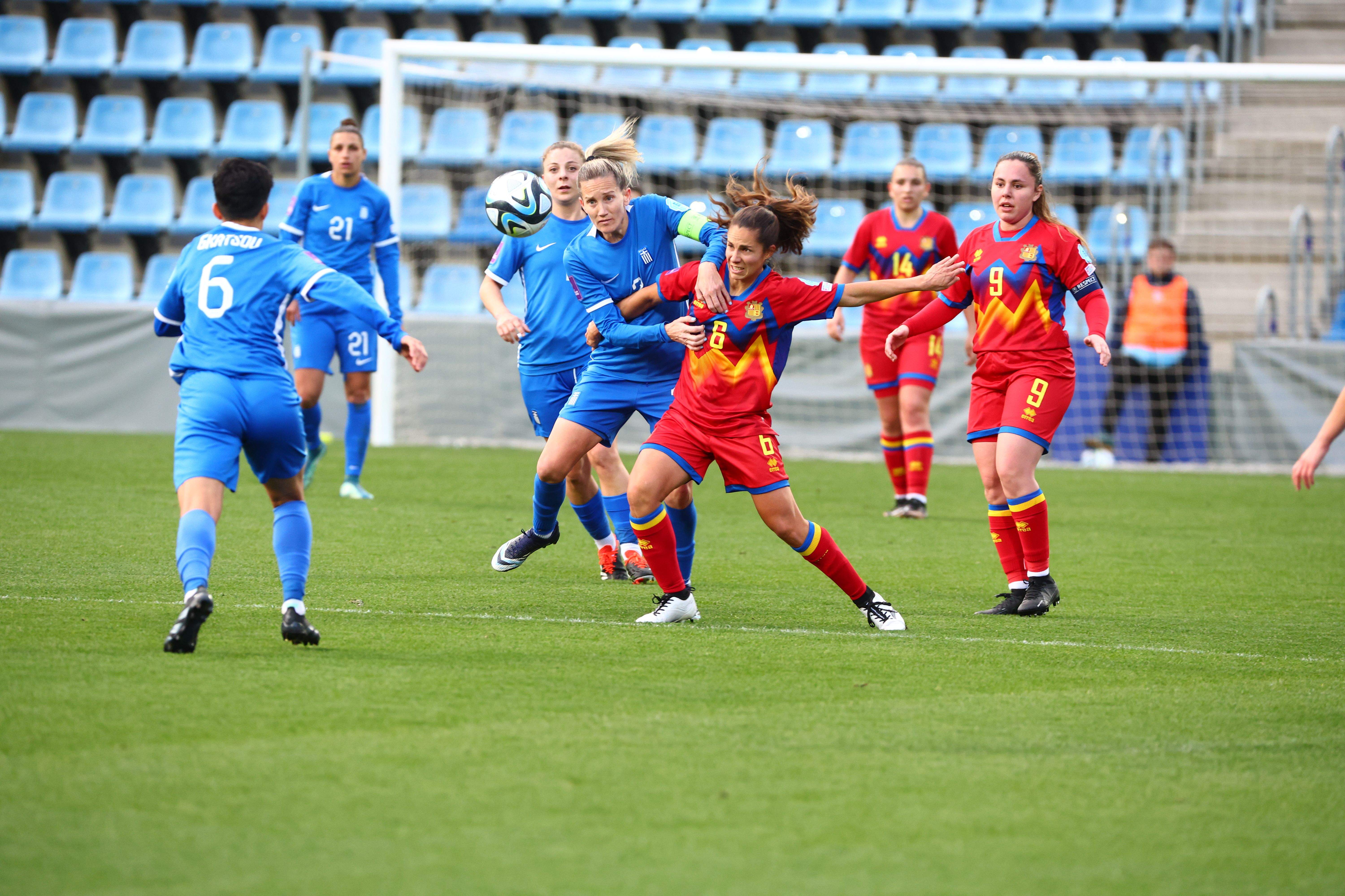La voluntat de Tere Morató no ha estat suficient per aguantar les ofensives de Grècia. 