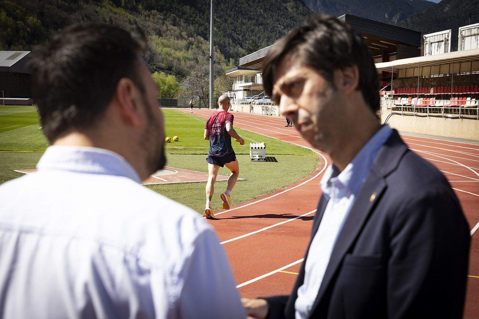El cònsol major d'Andorra la Vella, Sergi González, explicant el pla estratègic del Comú.