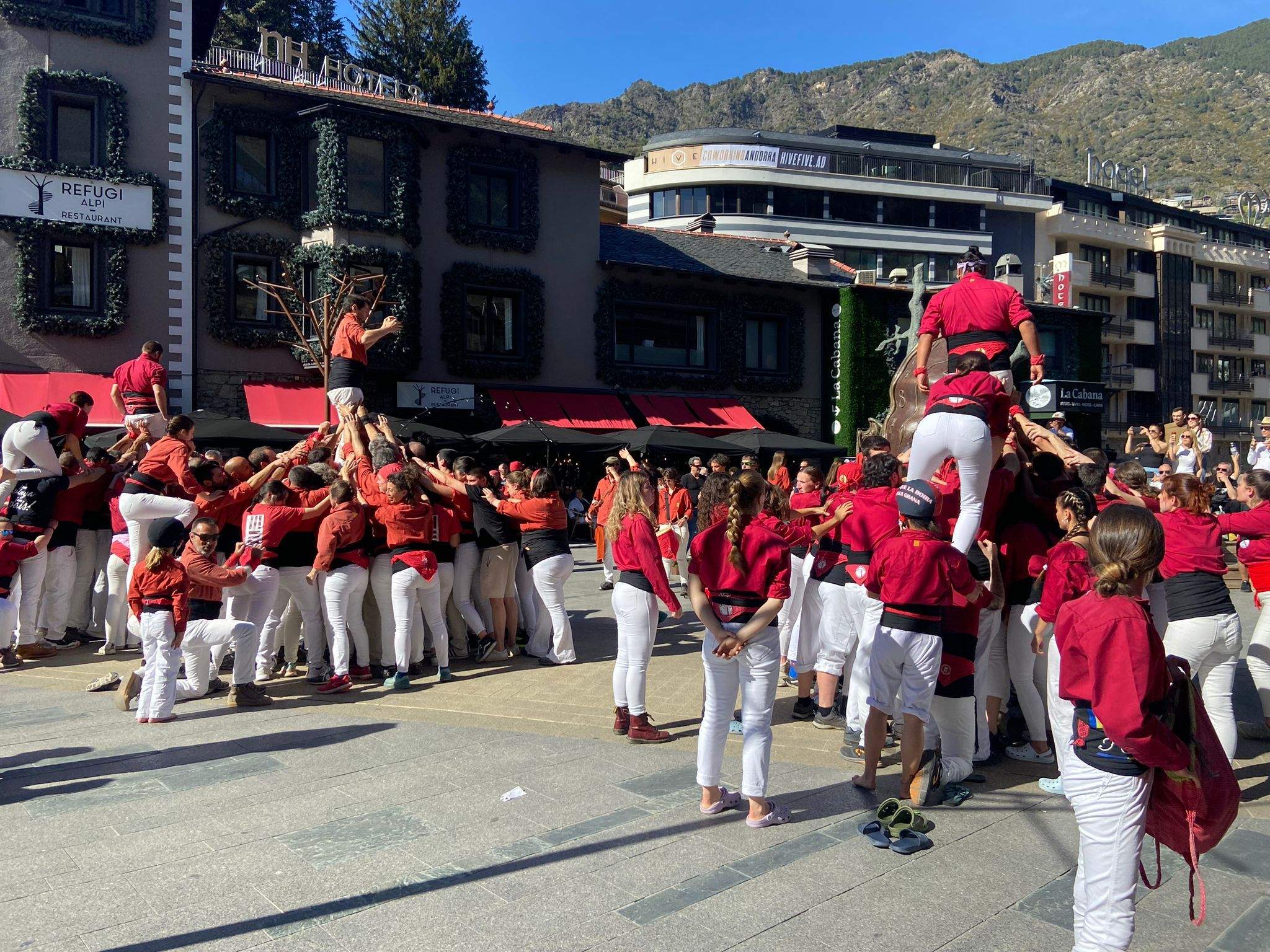IX Aniversari del Bateig de la Colla Castellera d'Andorra.