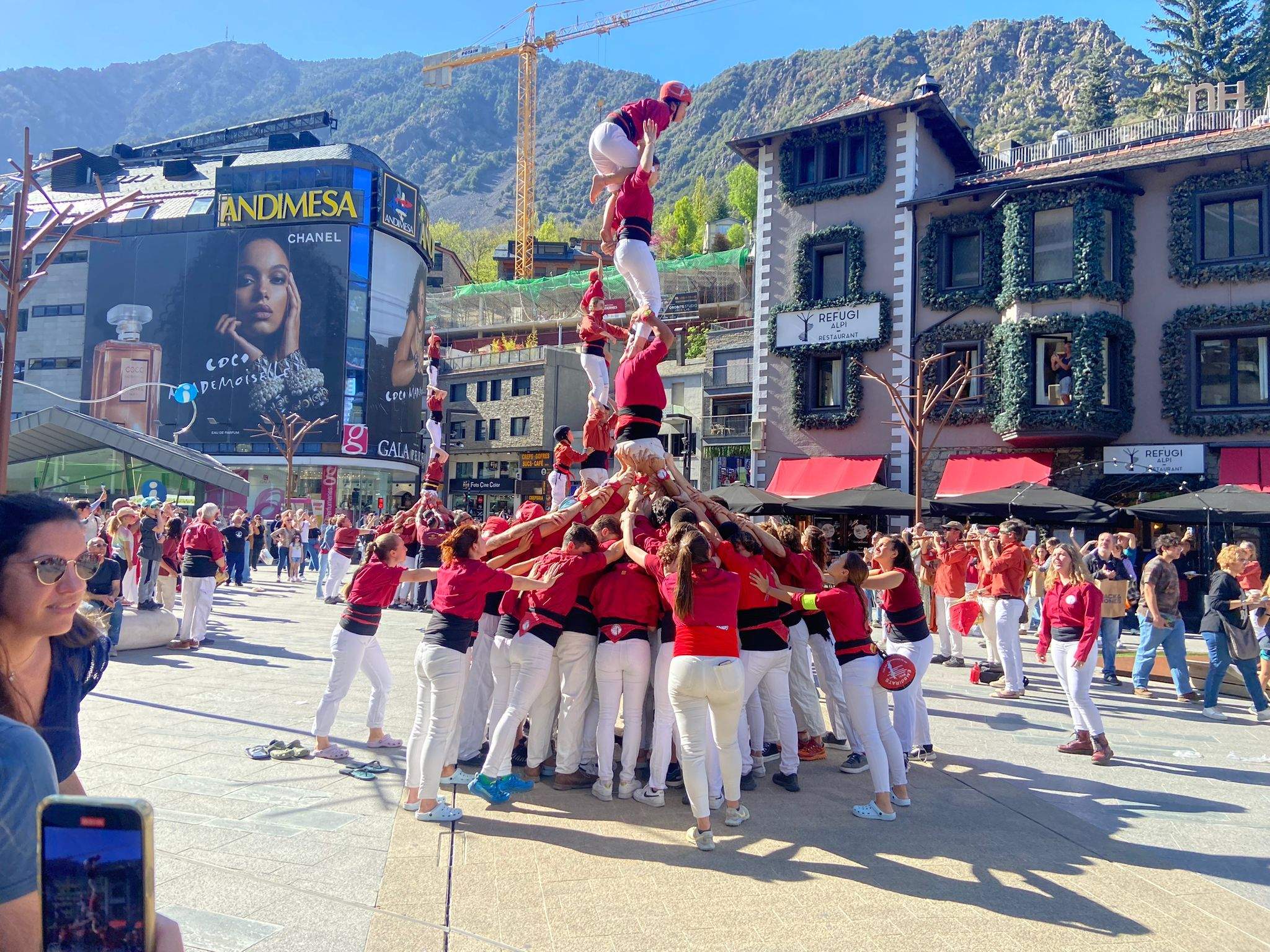 IX Aniversari del Bateig de la Colla Castellera d'Andorra.