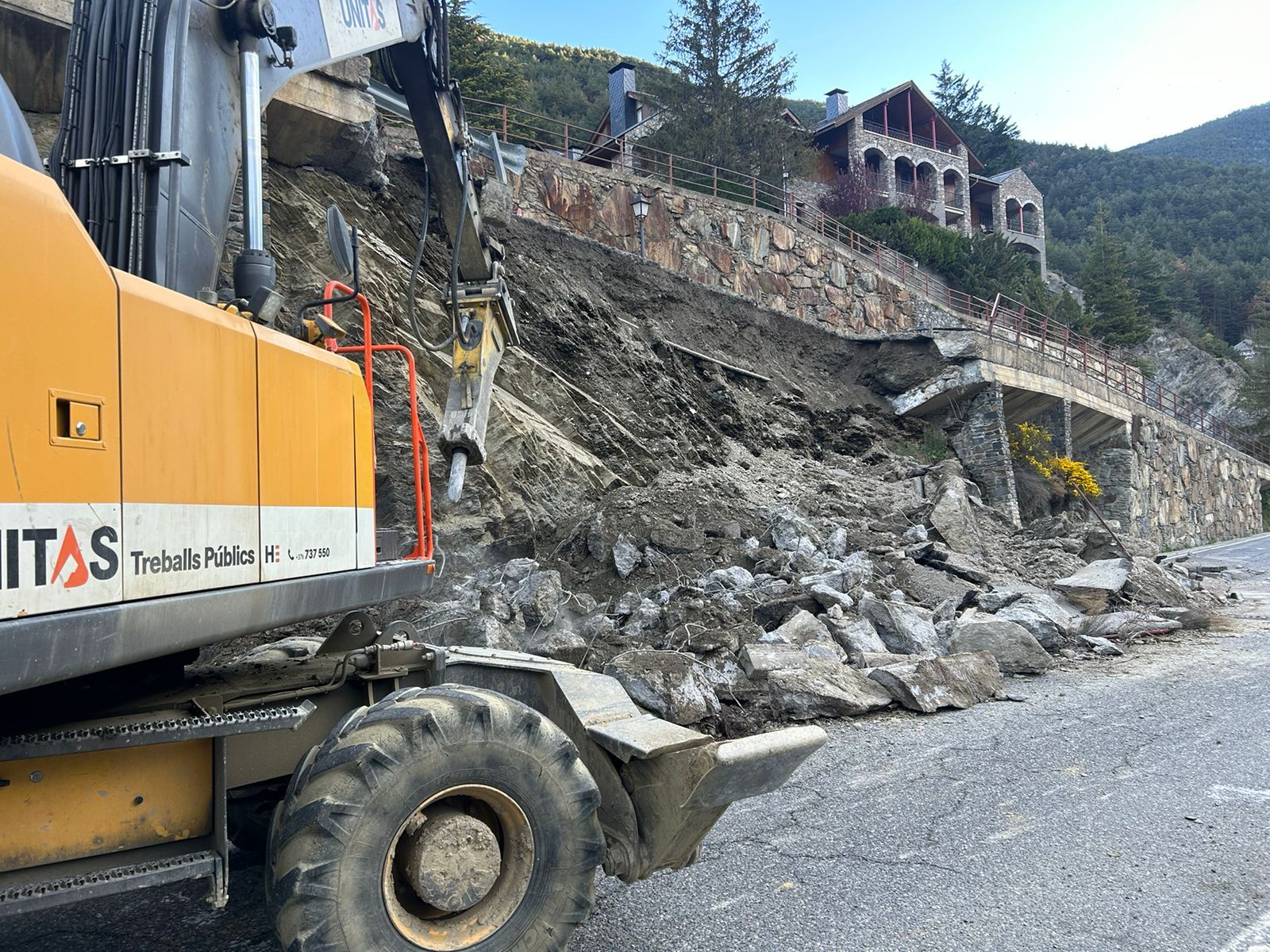 Zona on hi ha hagut l'esllavissada.