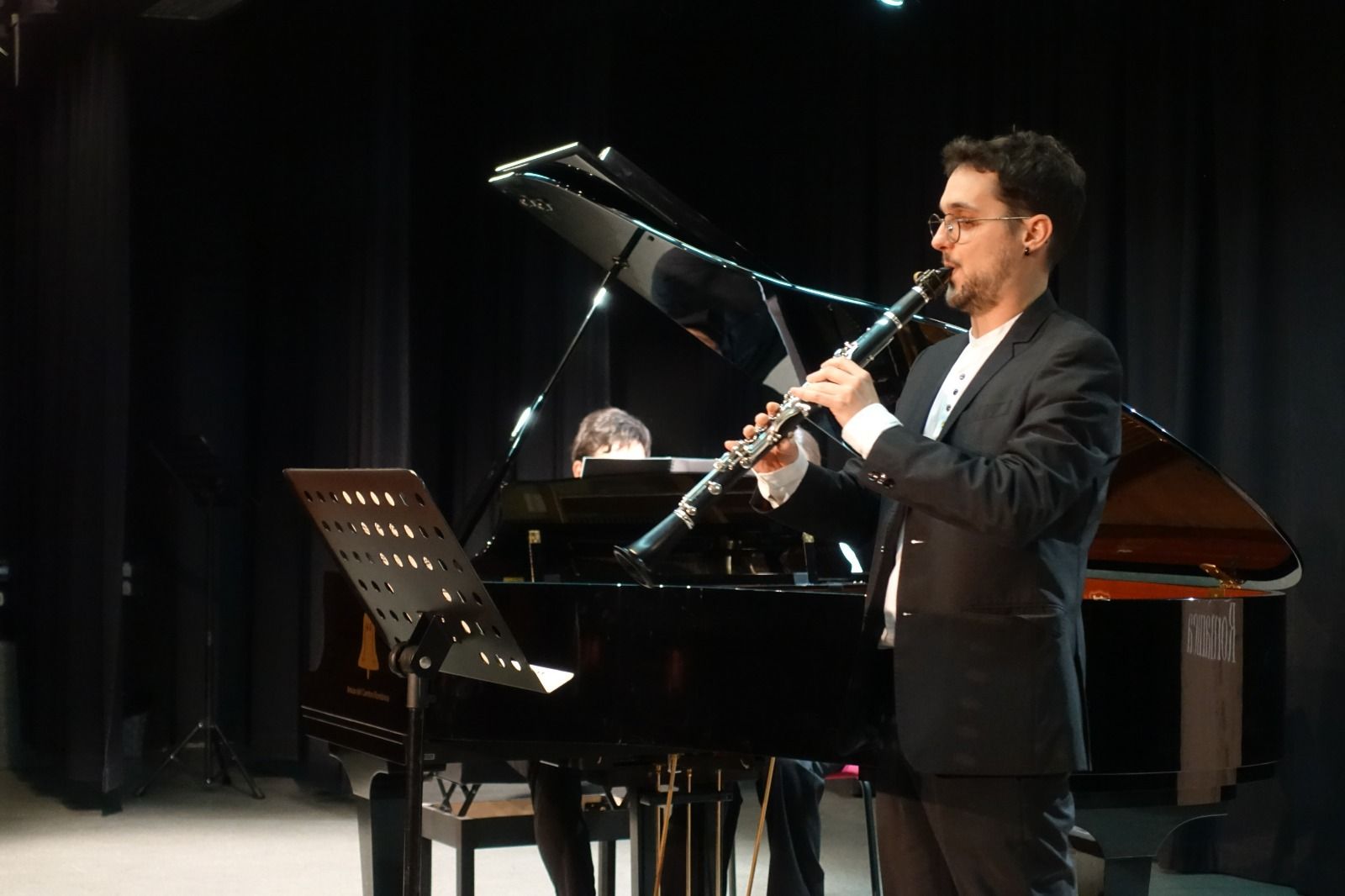 Nicola Possenti, al piano, i Paolo Pellegrini, al clarinet, els guanyadors d'aquesta edició.