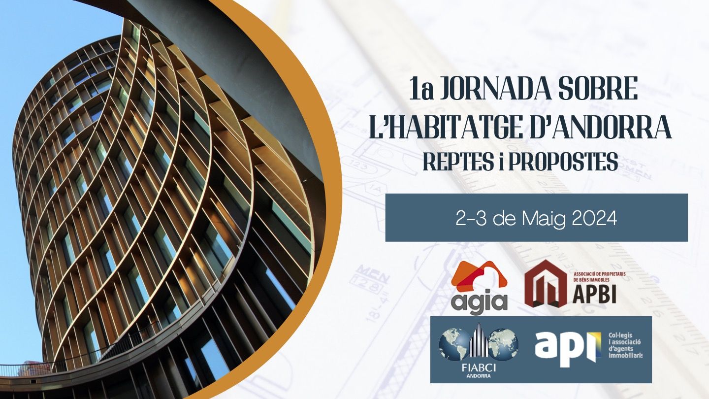 Caràtula del programa de la primera Jornada sobre l'Habitatge d'Andorra.