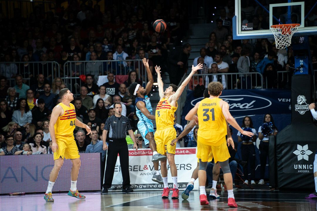 Jerrick Harding, màxim anotador de l'Andorra amb 20 punts.