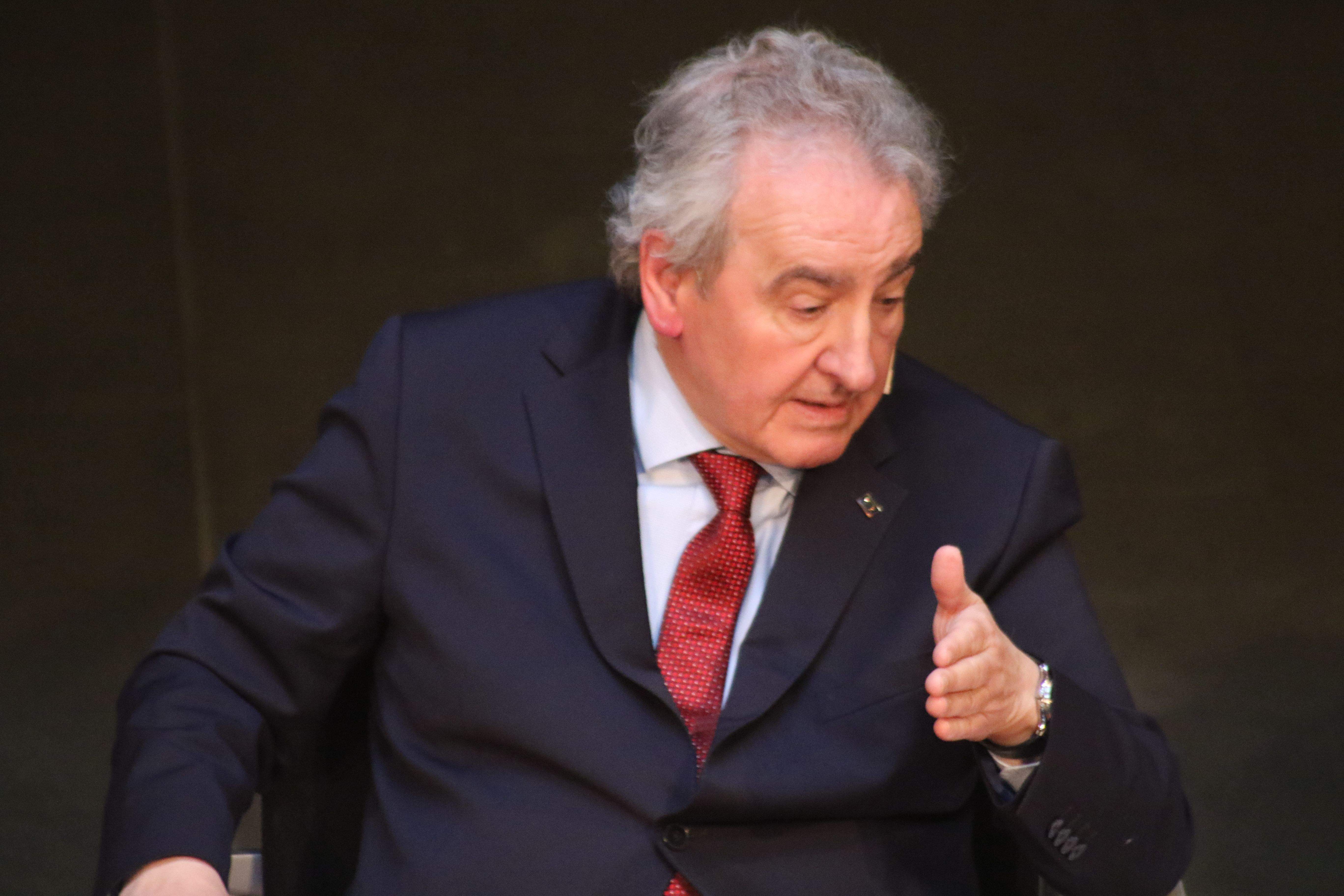 Jaume Bartumeu en una de les seves intervencions. Jaume Bartumeu en una de les seves intervencions.