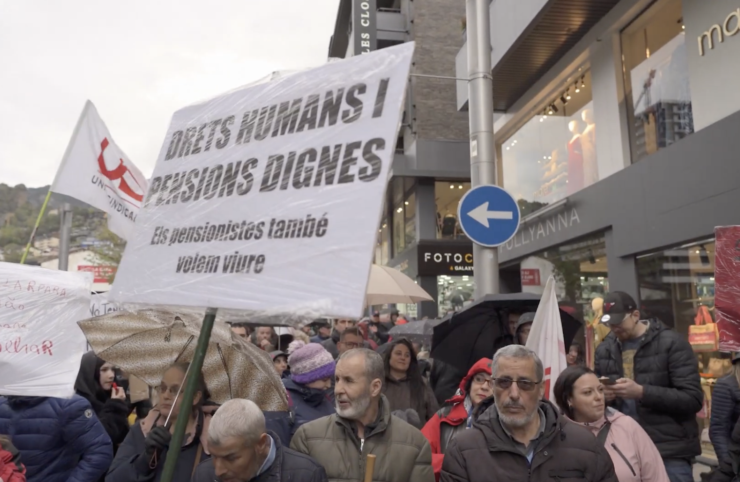Un moment de la marxa d'aquest dimecres.