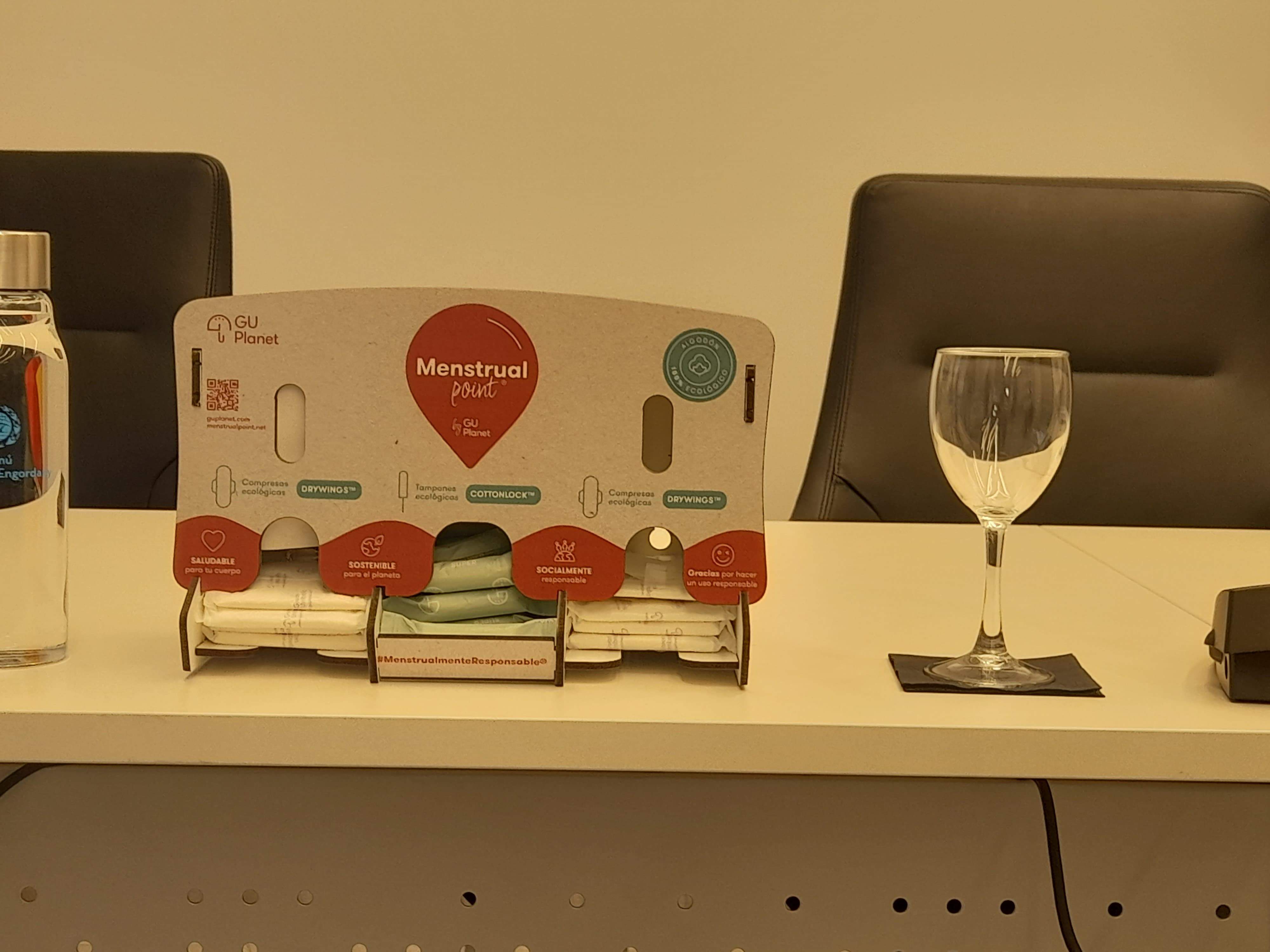 Un dels punts menstruals que ha instal·lat el comú d'Escaldes Engordany.