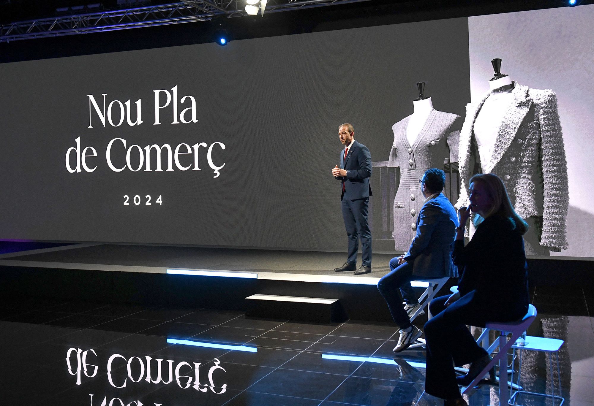 Jordi Torres presentant les accions del nou Pla del Comerç.