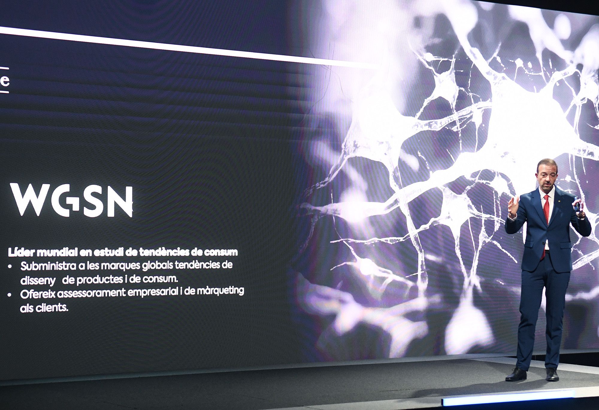 Jordi Torres durant la presentació del Pla de Comerç.