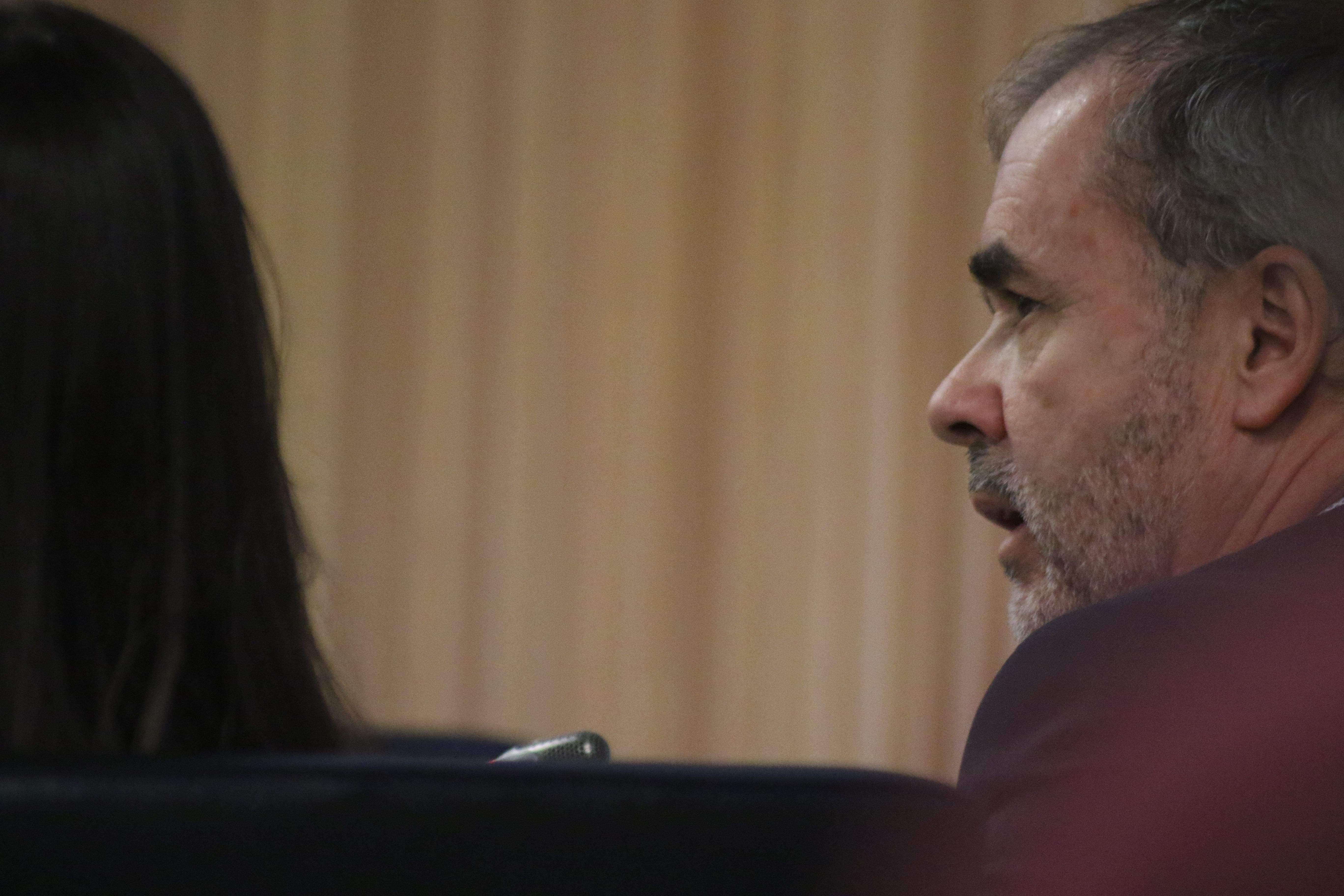 El director de la CASS, Josep Escoriza, aquest dimecres a la sala de compareixences del Consell.