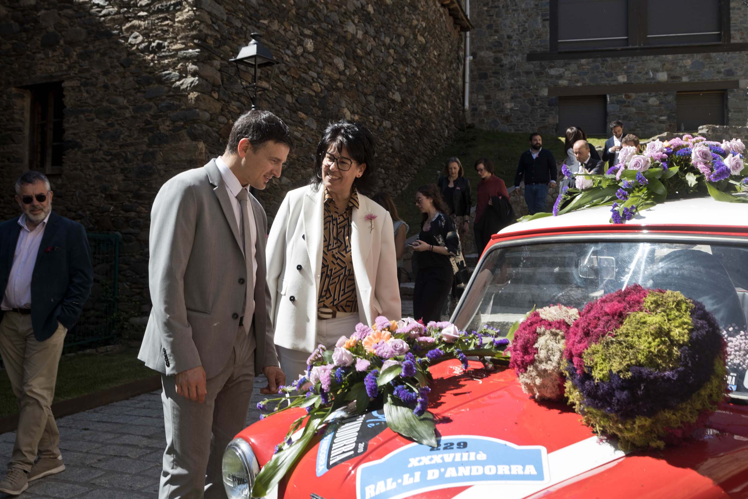 La cònsol major de la Massana, Eva Sansa, amb el cònsol menor, Roger Fité.