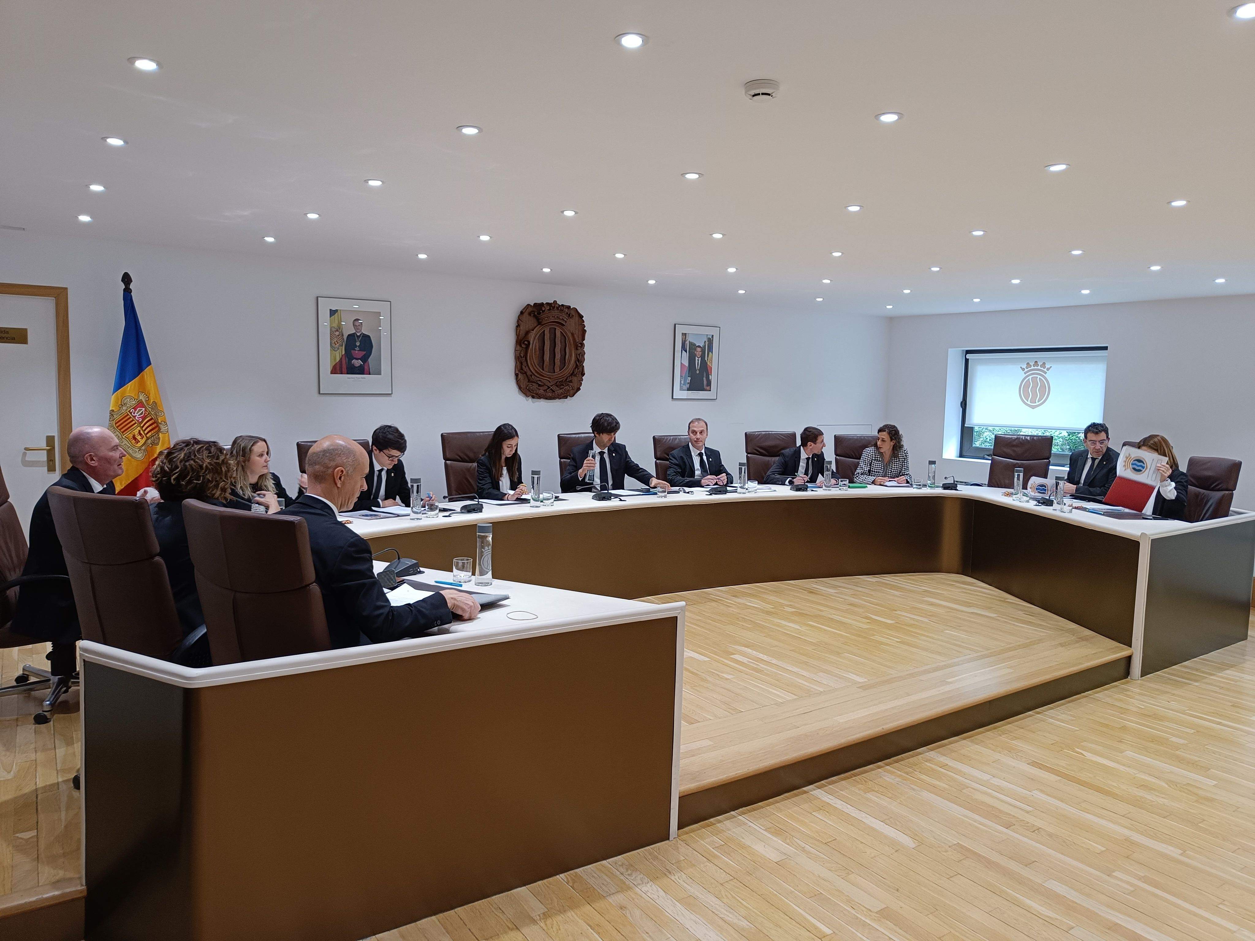 Un instant de la sessió de consell de comú d'Andorra la Vella.