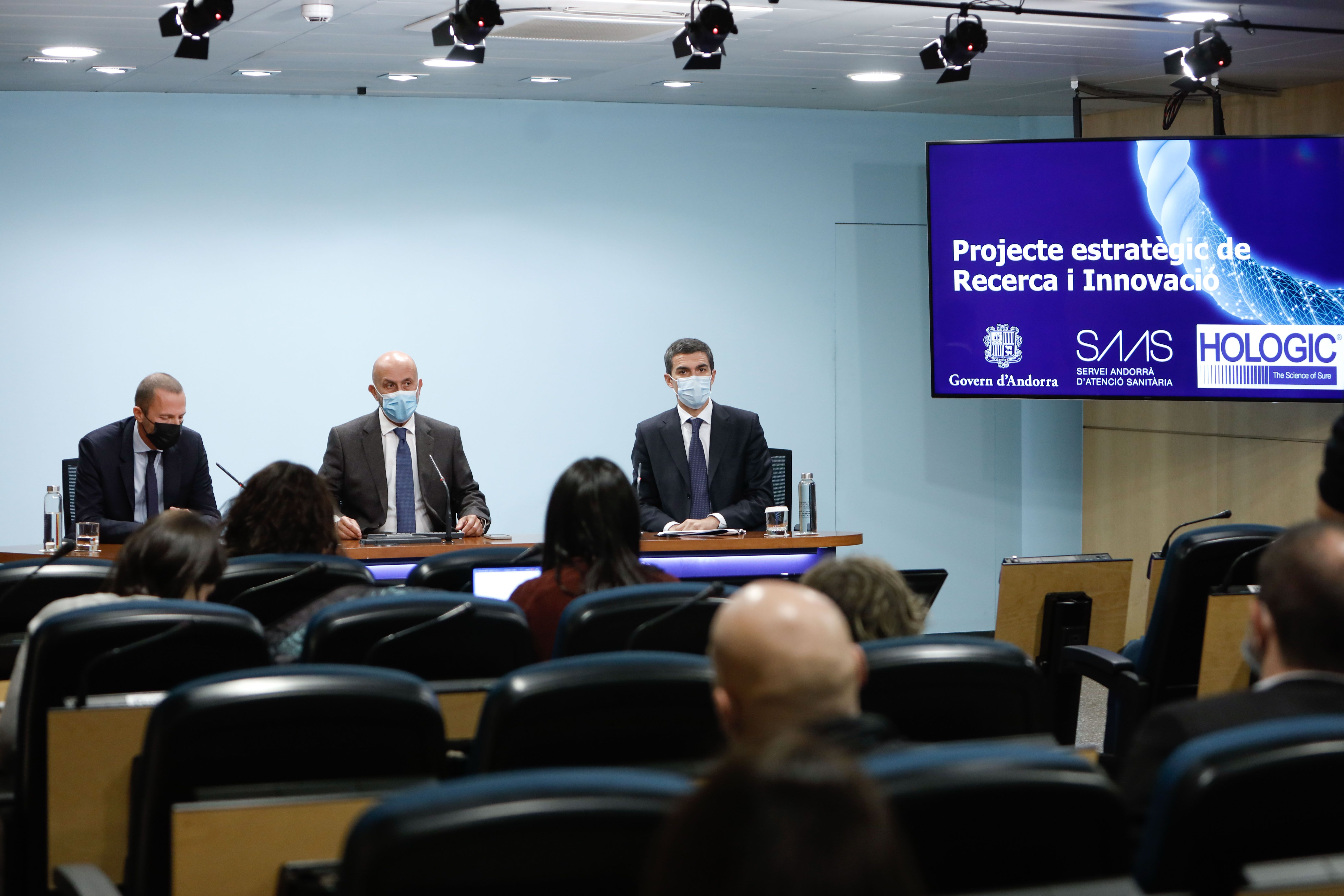 Signatura del conveni amb Hologic.