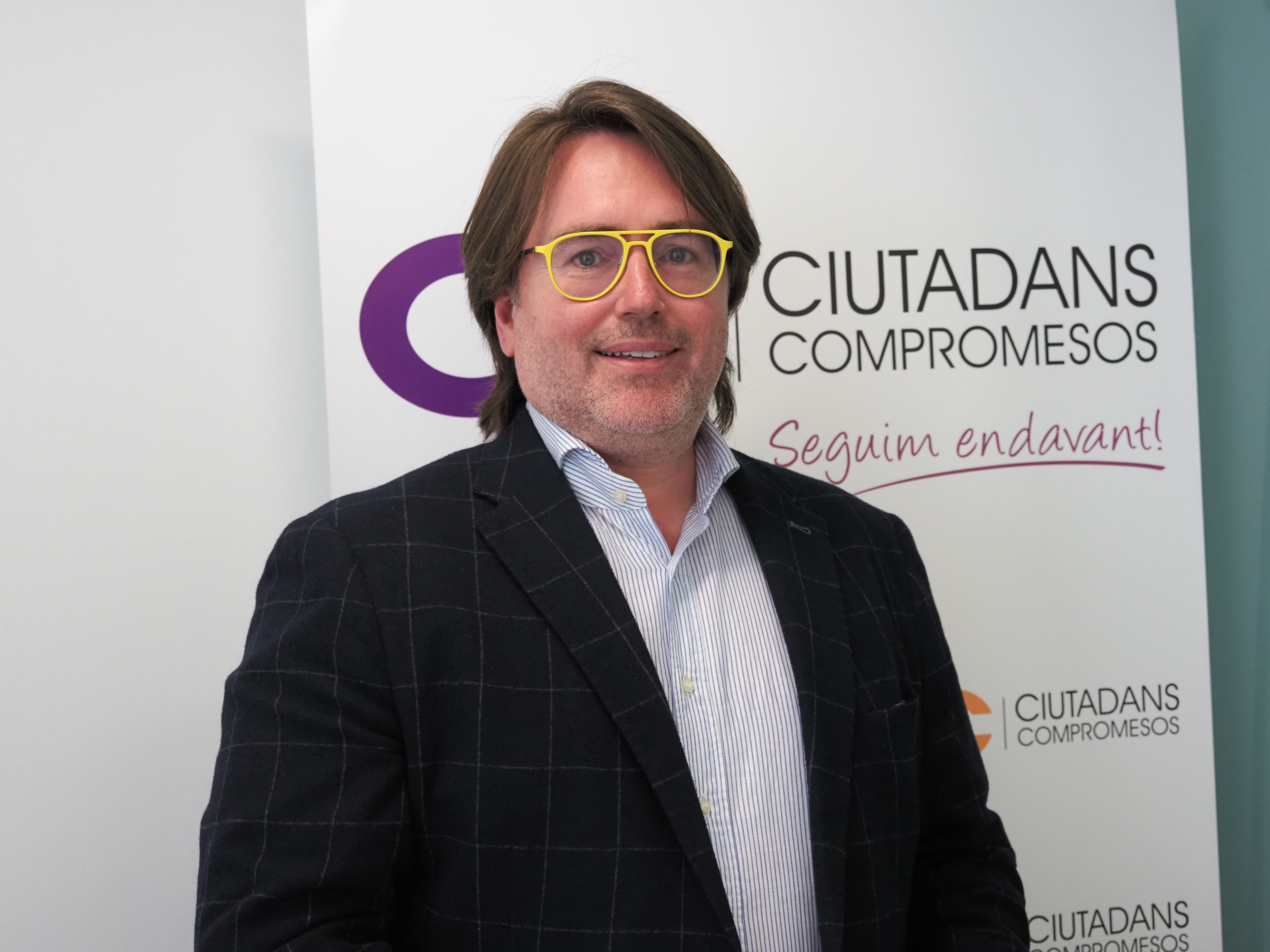 El president del grup parlamentari de Ciutadans Compromesos, Carles Naudi.