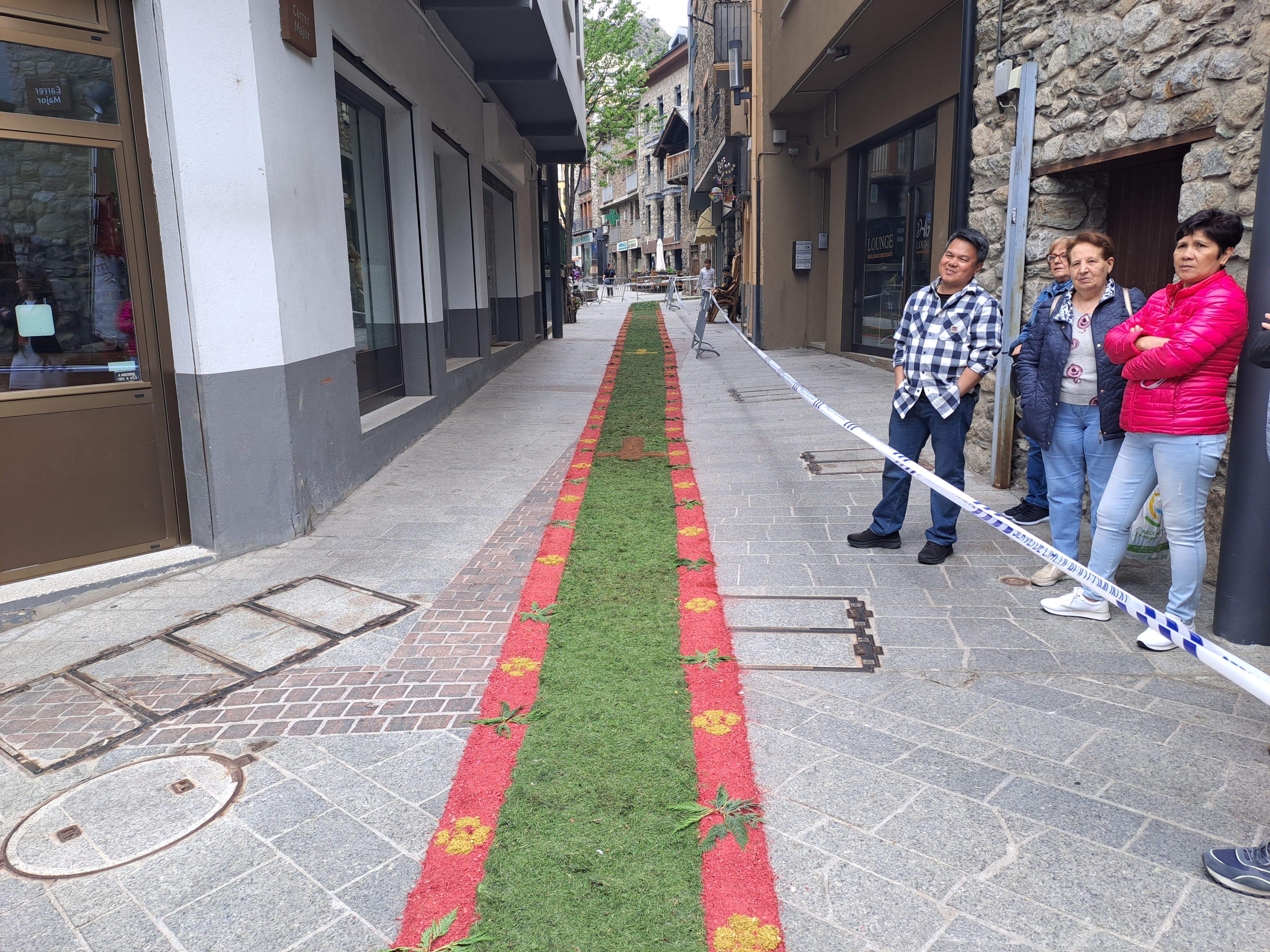La catifa del tram final del recorregut. La catifa del tram final del recorregut.
