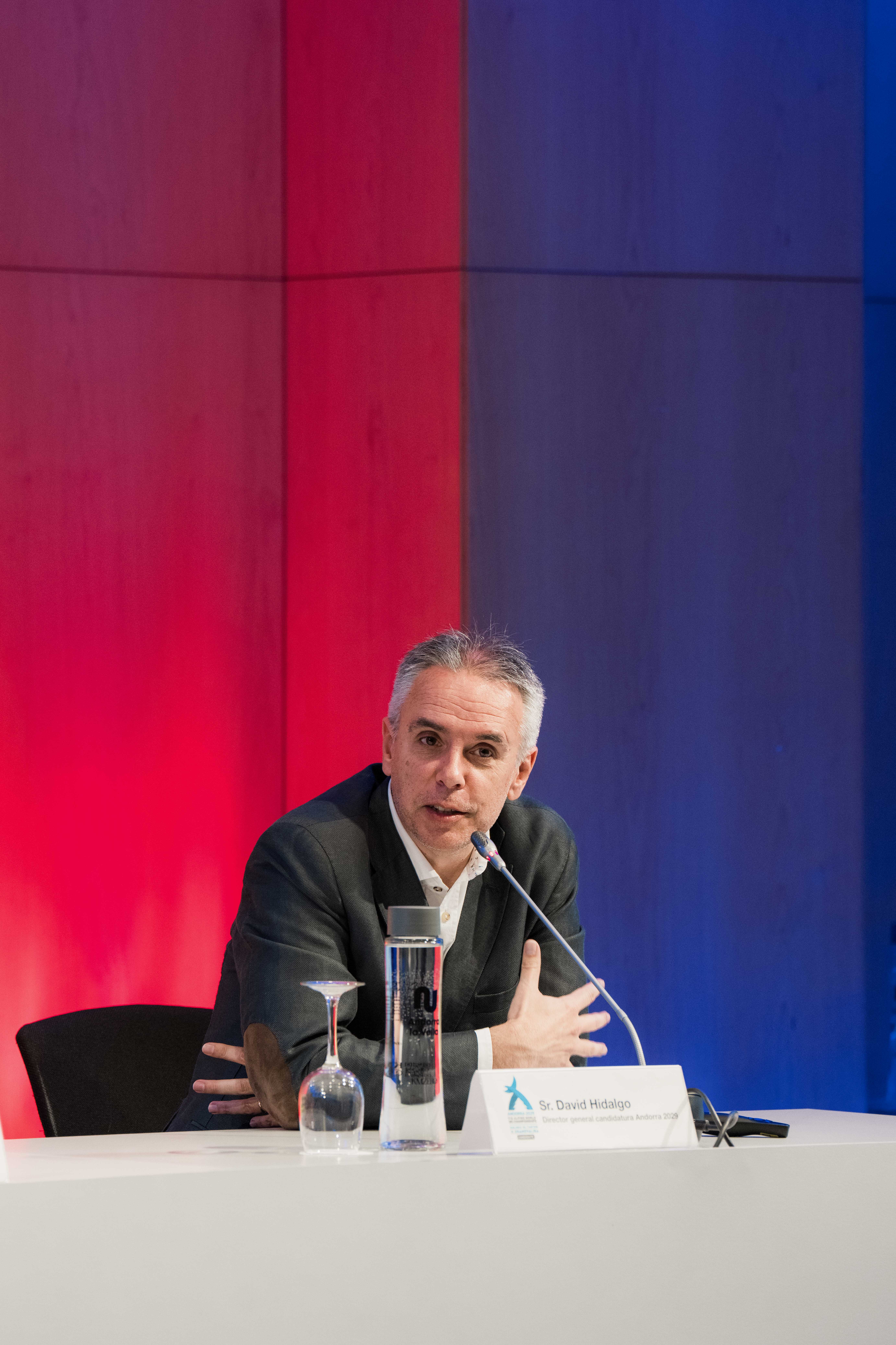 David Hidalgo, durant la roda de premsa d'avui al matí.