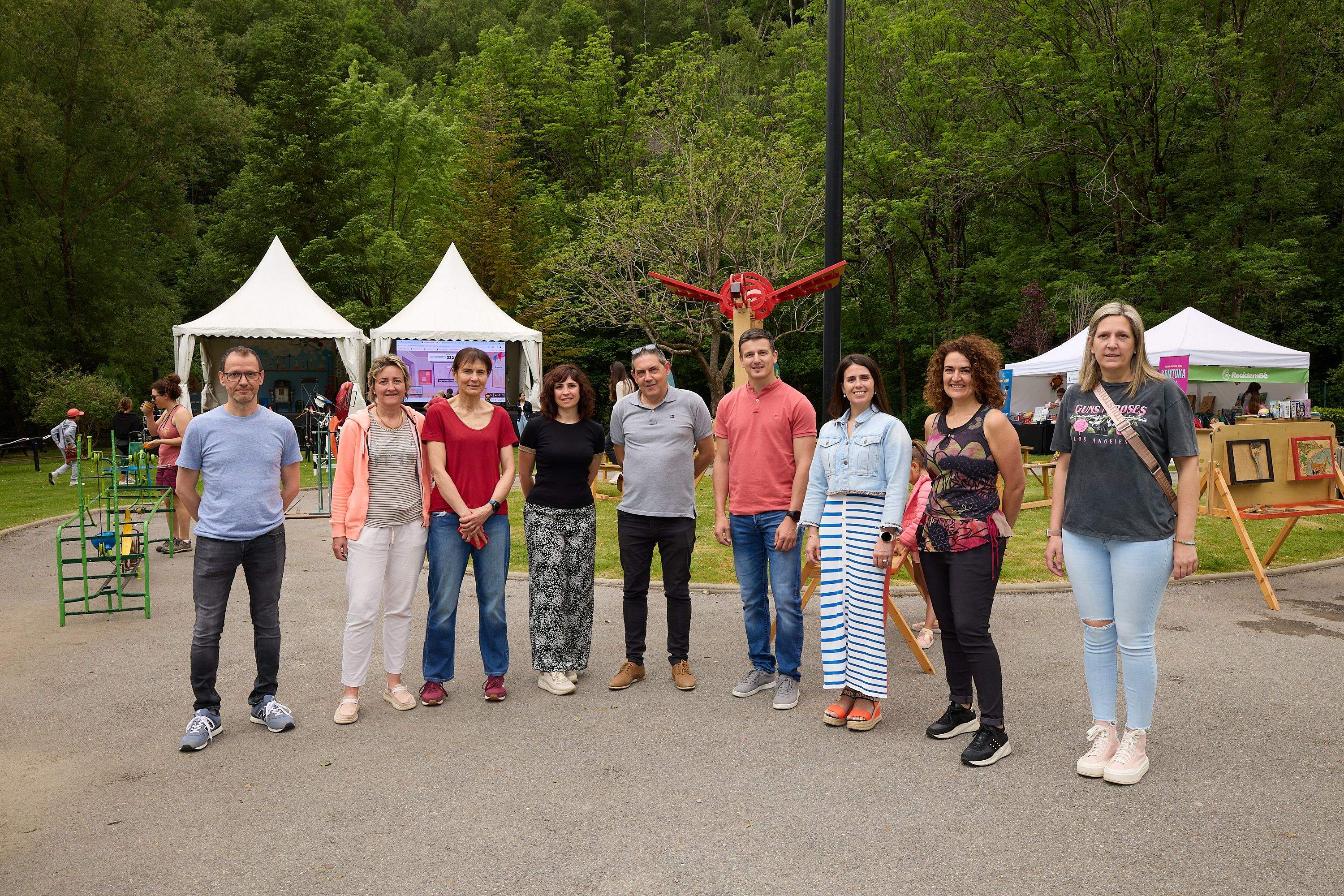 Representants dels impulsors de la festa. Representants dels impulsors de la festa.