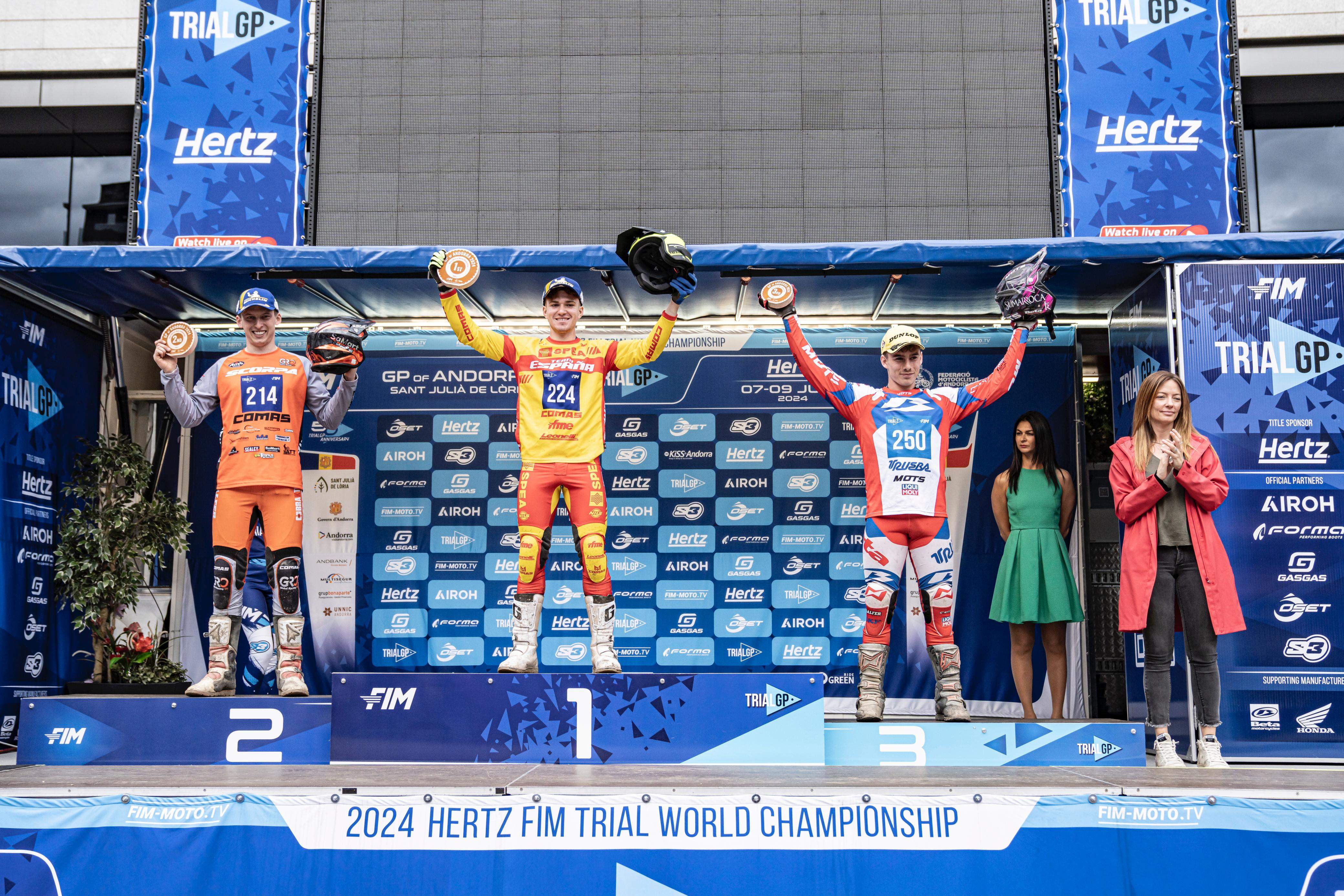 Podi de la segona prova de Trial2.