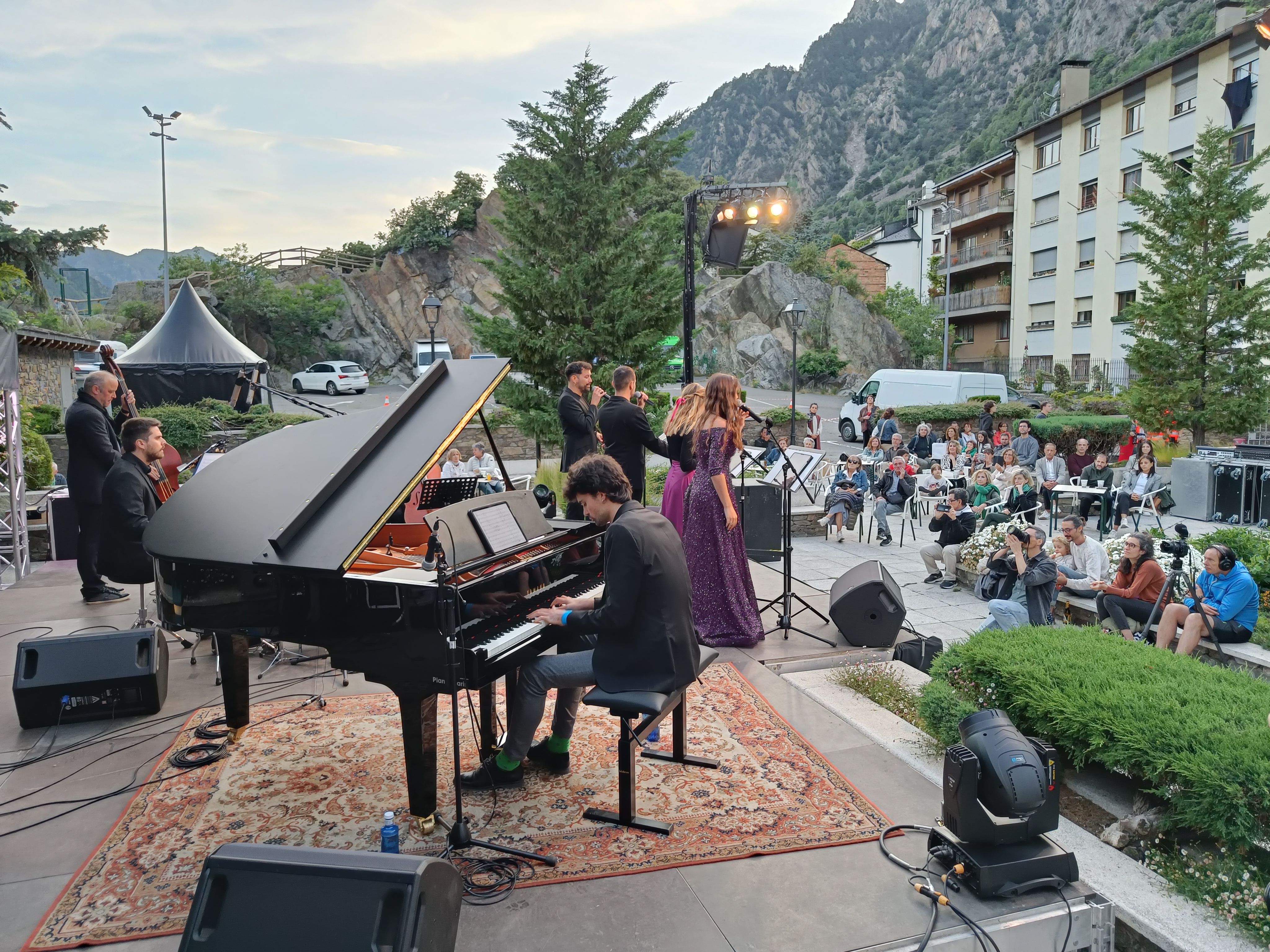 Un moment del concert d'aquest vespre de l'ONCA.