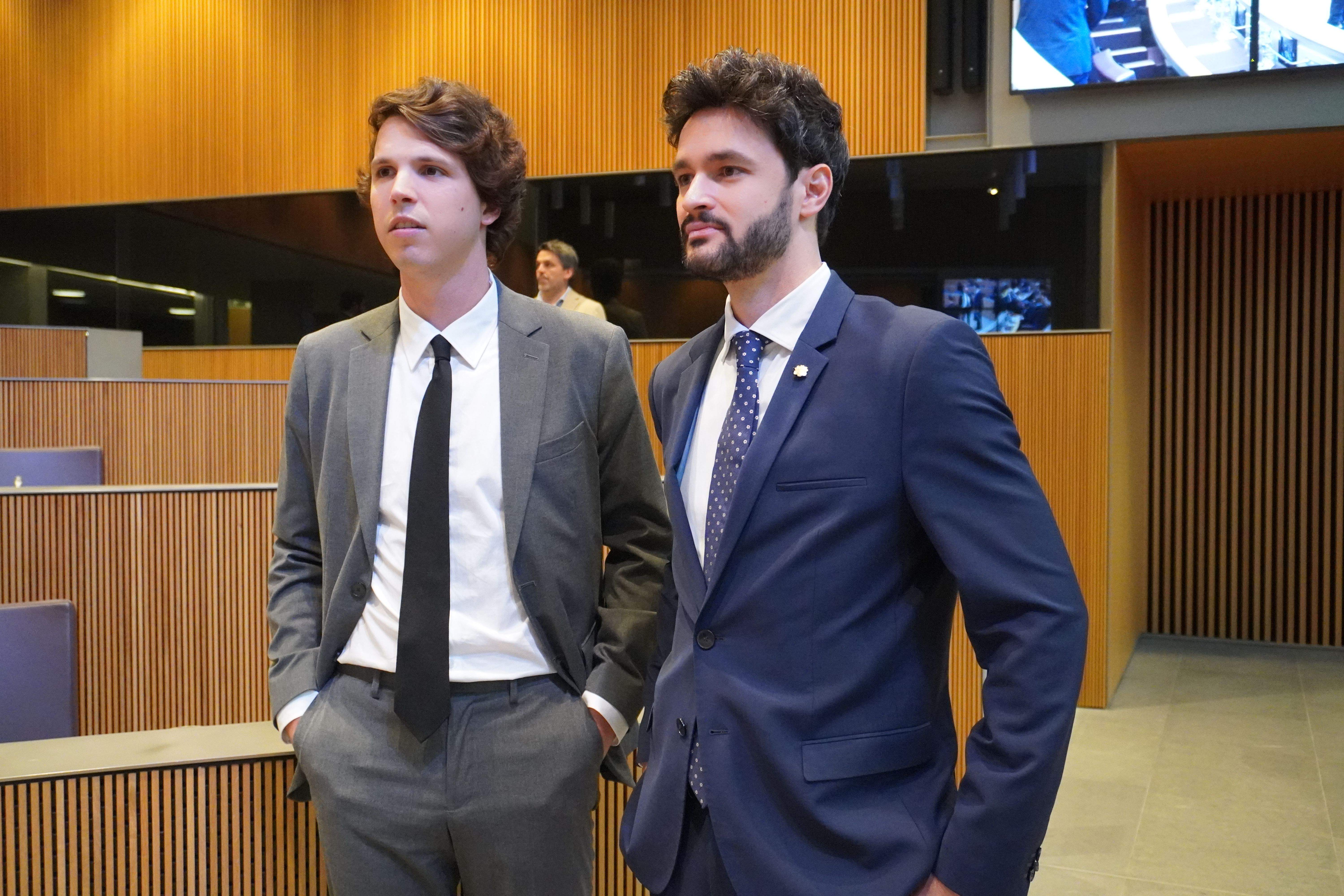 Cerni Escalé i Pol Bartolomé en un moment del Debat d'Orientació.