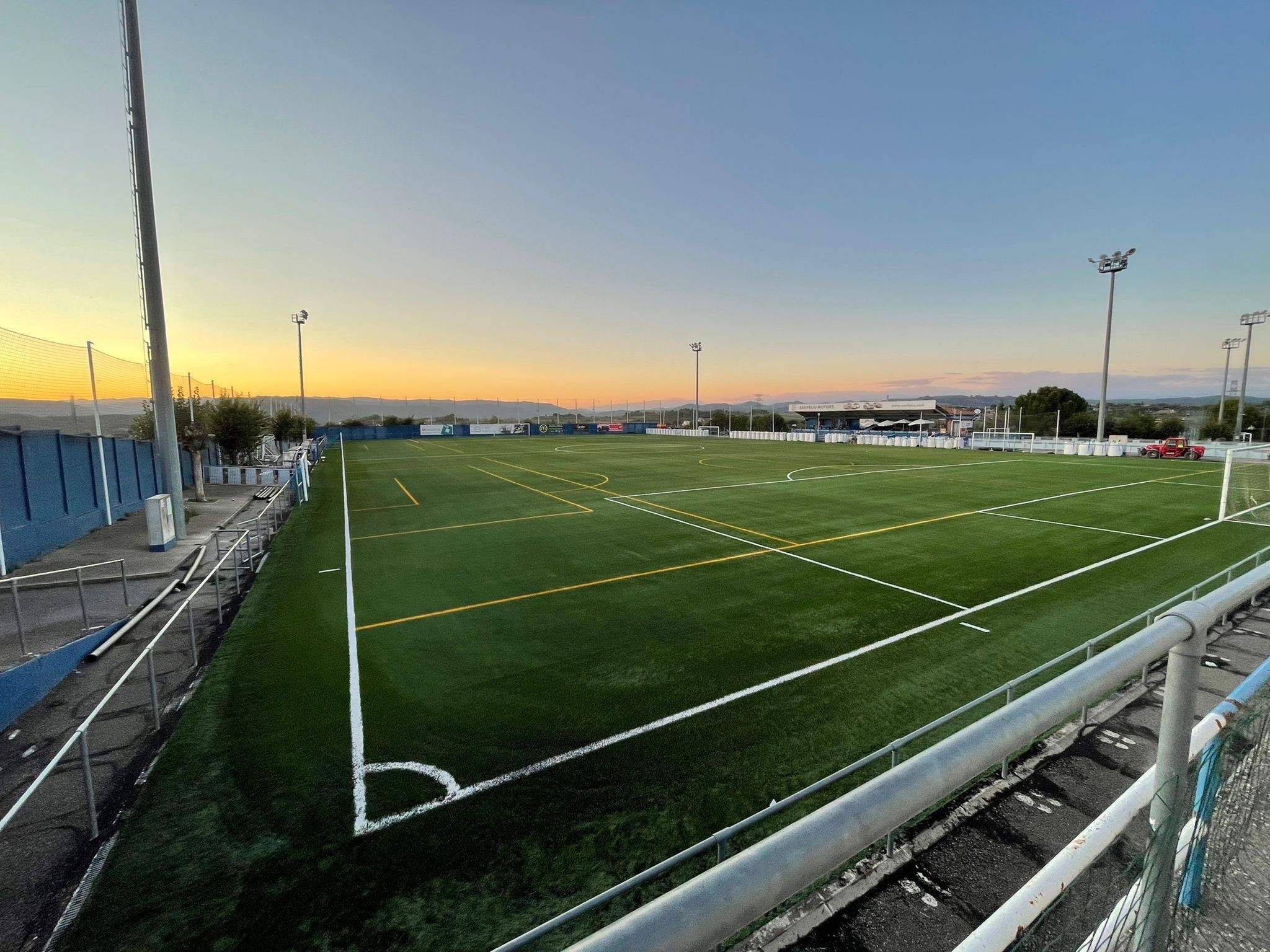Instal·lacions del Gimnàstic Parc, on jugarà si res no falla el filial de l'FC Andorra.
