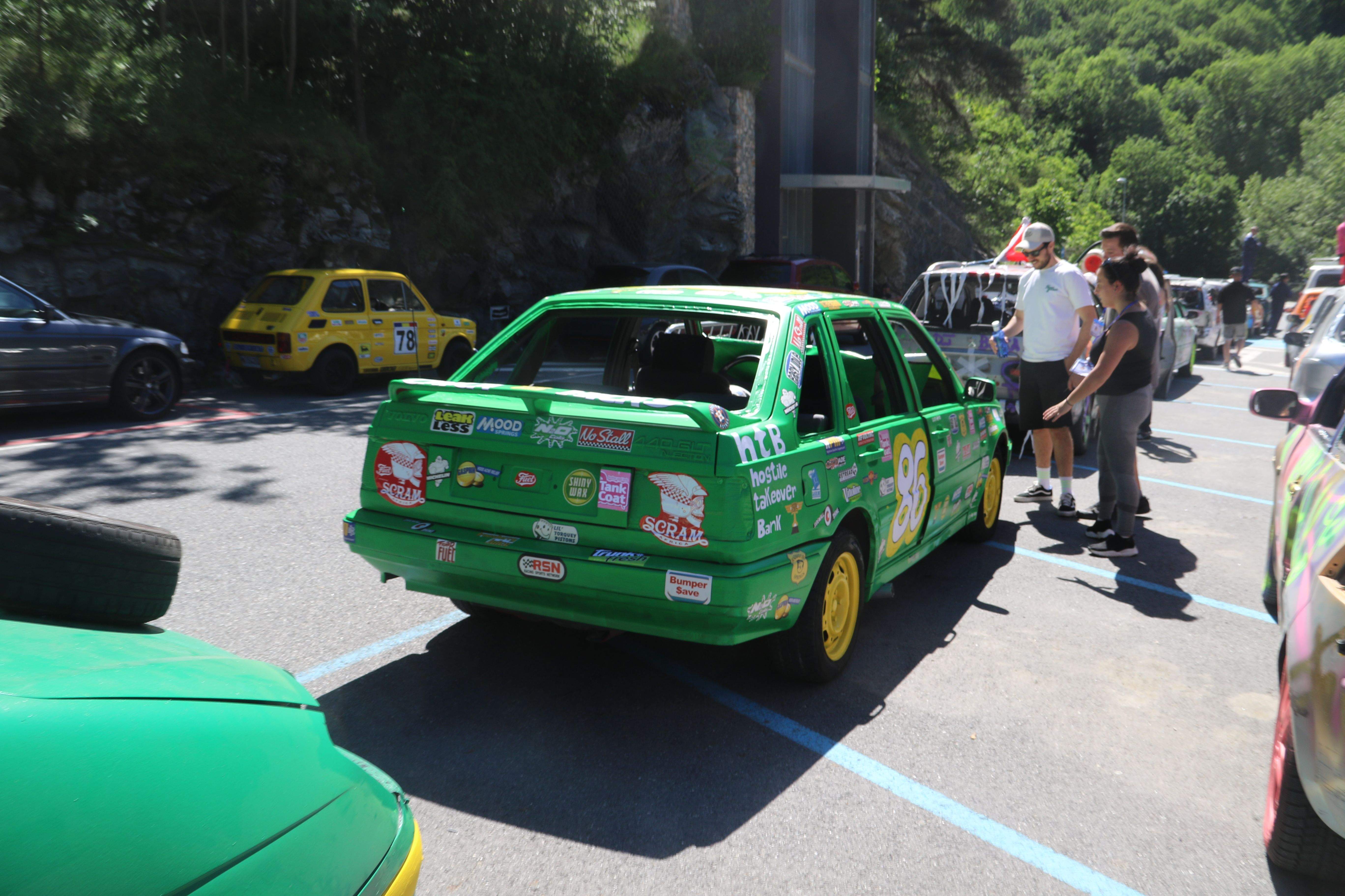 Esperant per accedir a la zona de cruiximent.