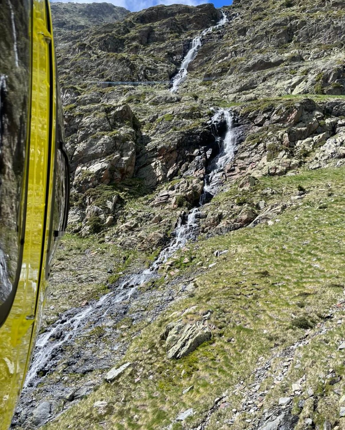 Zona on ha passat l'accident, a tocar el camí de l'Estany Forcat.