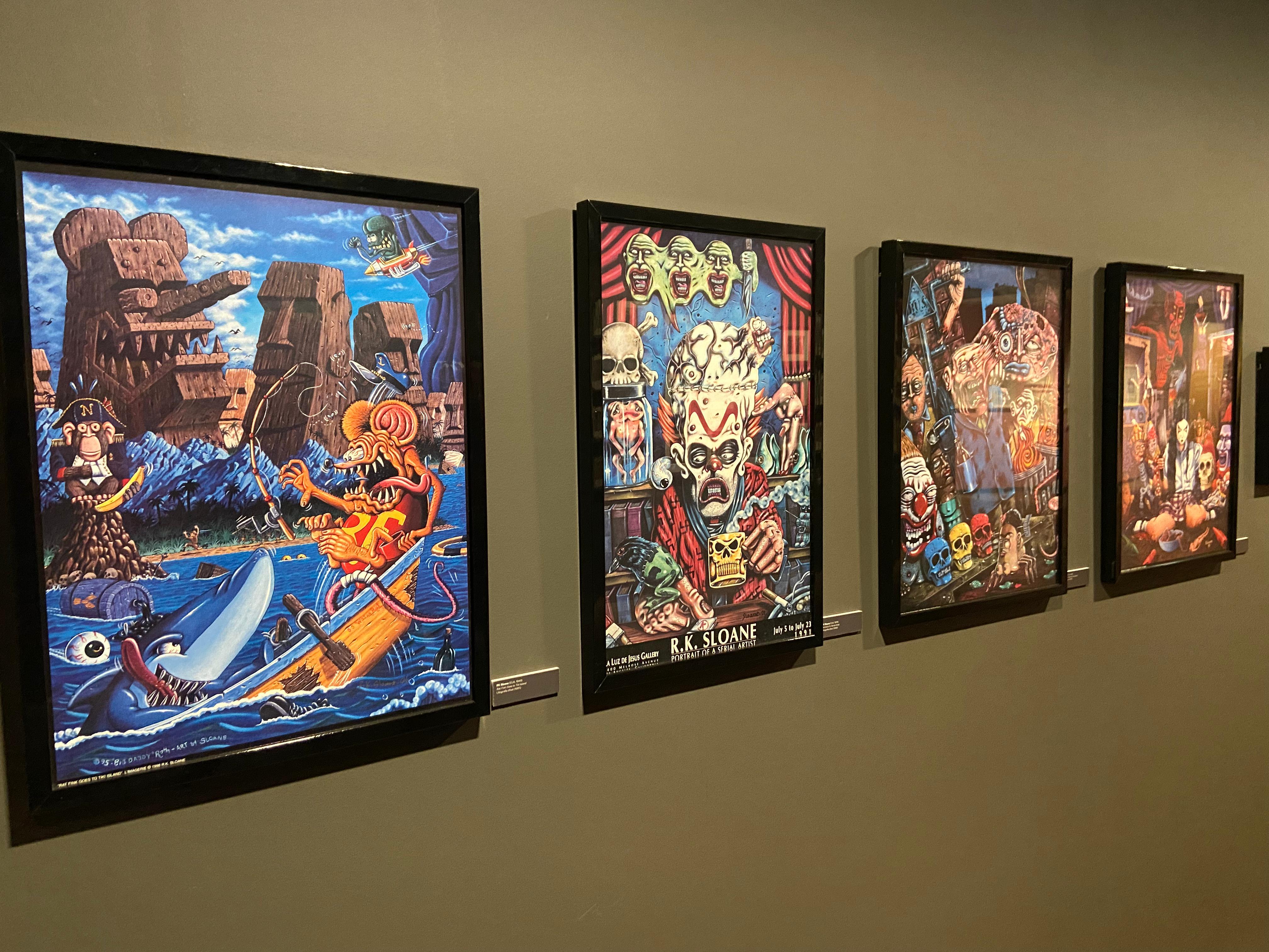 Mostra de quadres de l'exposició Mark Ryden, surrealisme pop i art lowbrow.